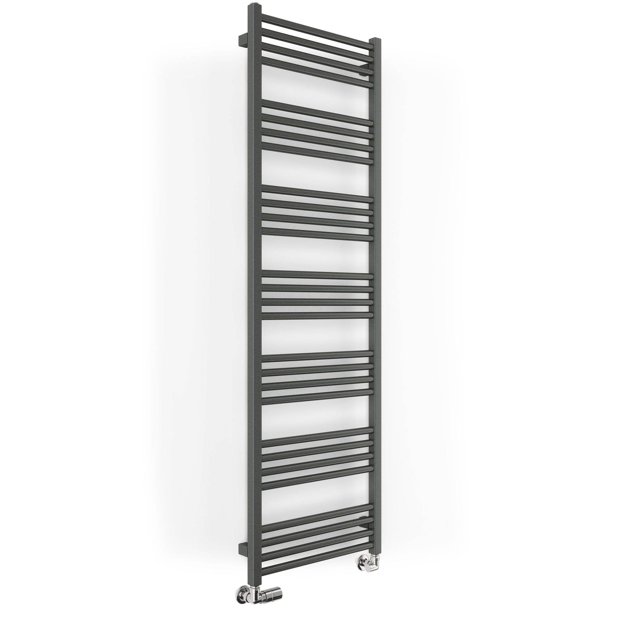 Terma Fiona Grey Flat Towel warmer (W)500mm x (H)1620mm