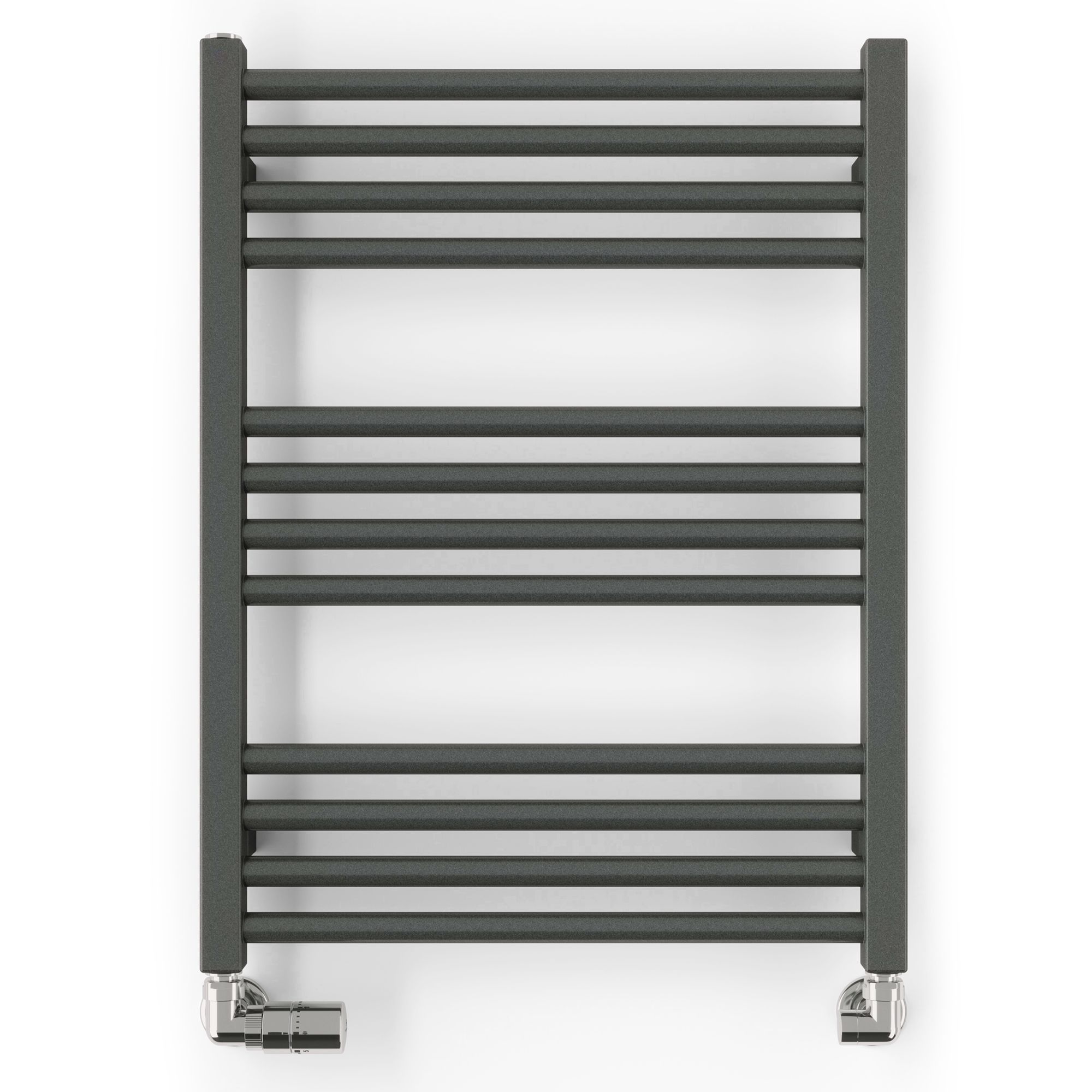 Terma Fiona Grey Flat Towel warmer (W)500mm x (H)660mm