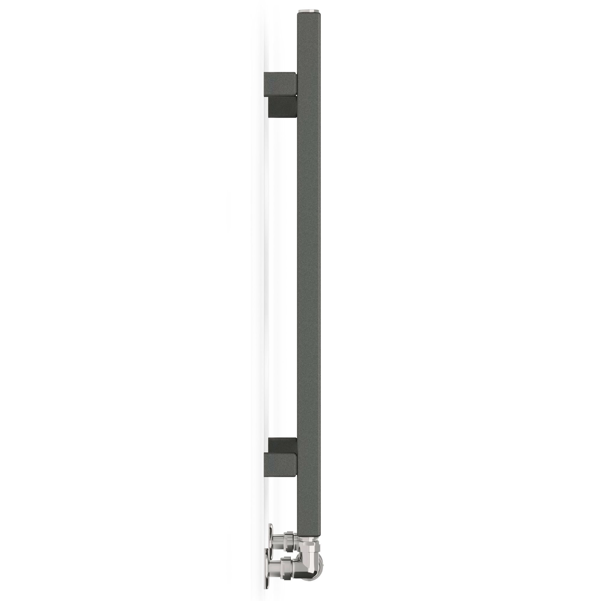 Terma Fiona Grey Flat Towel warmer (W)500mm x (H)660mm