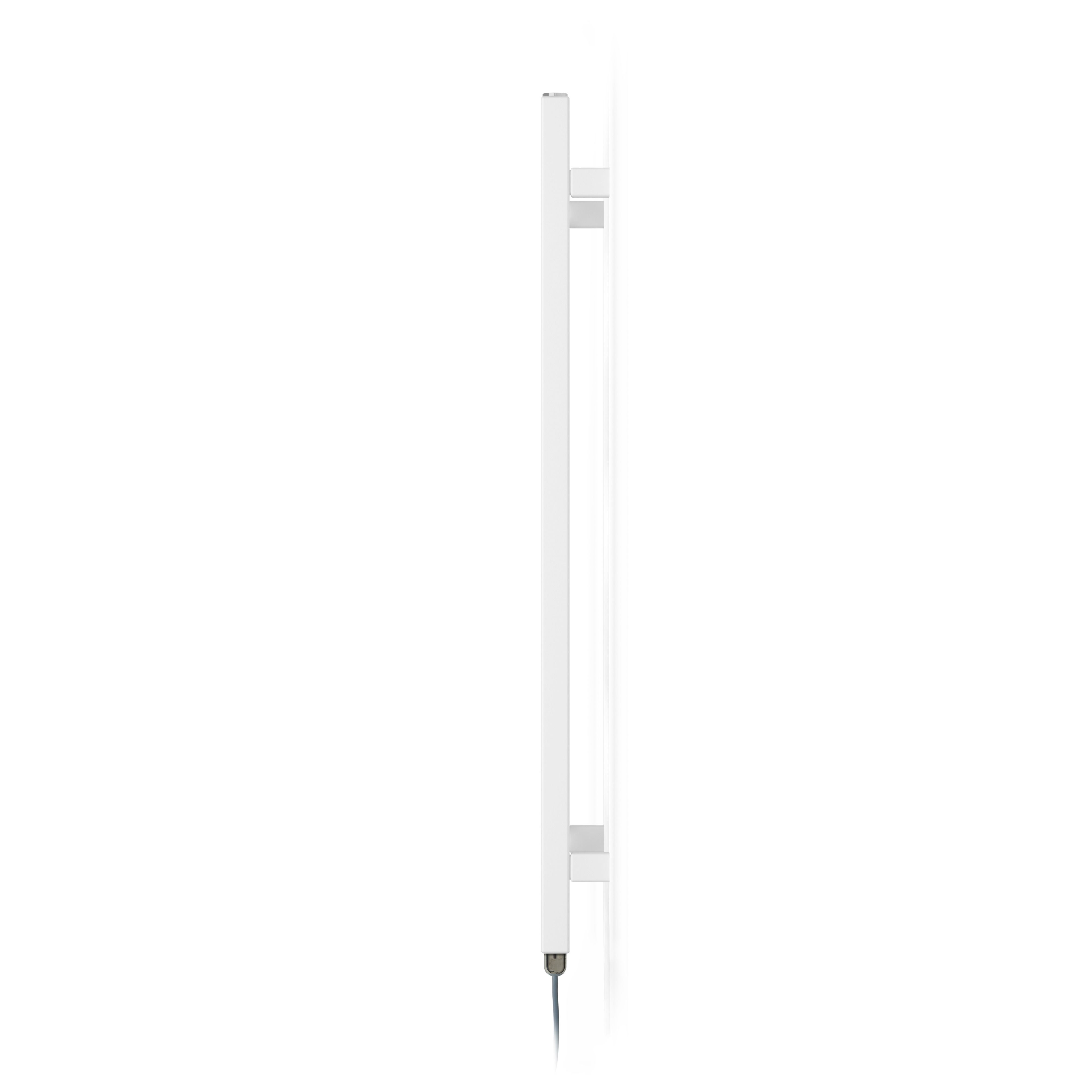 Terma Fiona Matt soft white Oil-filled 1364BTU Electric towel radiator (H) 900mm x (W) 500mm