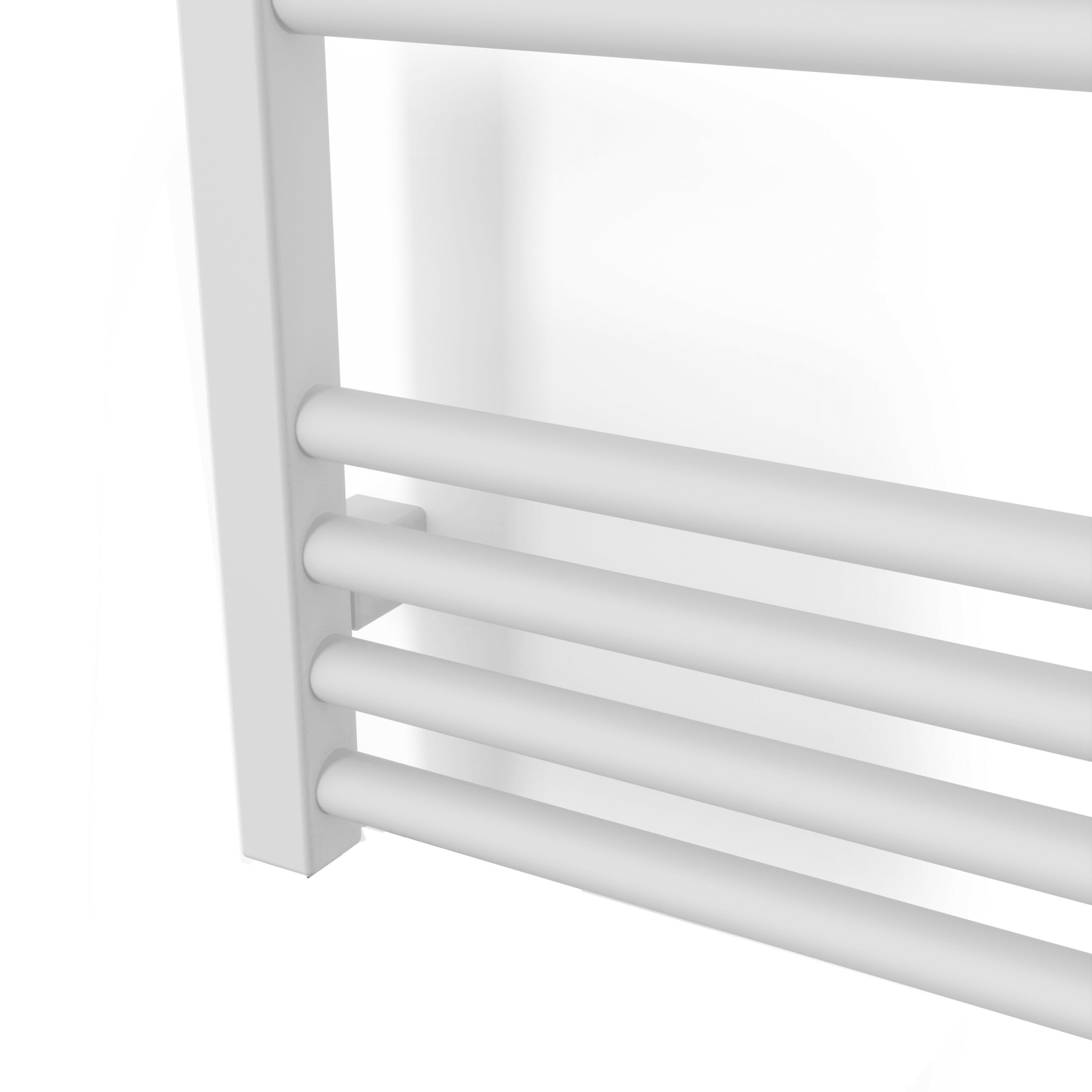 Terma Fiona Matt soft white Oil-filled 1364BTU Electric towel radiator (H) 900mm x (W) 500mm