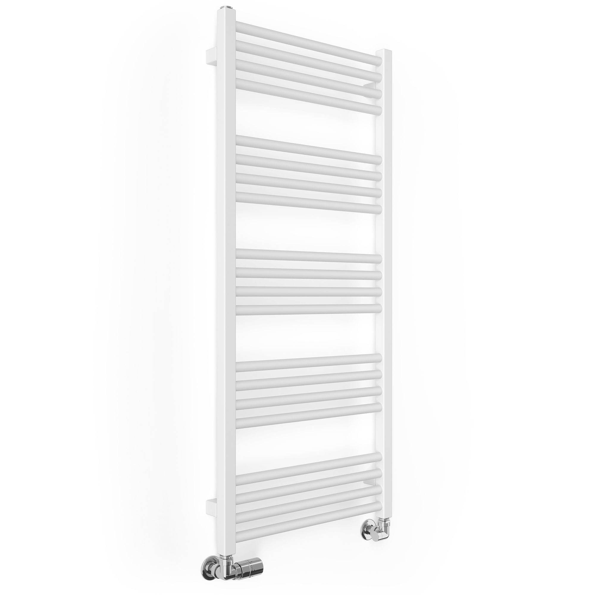 Terma Fiona White Flat Towel warmer (W)500mm x (H)1140mm