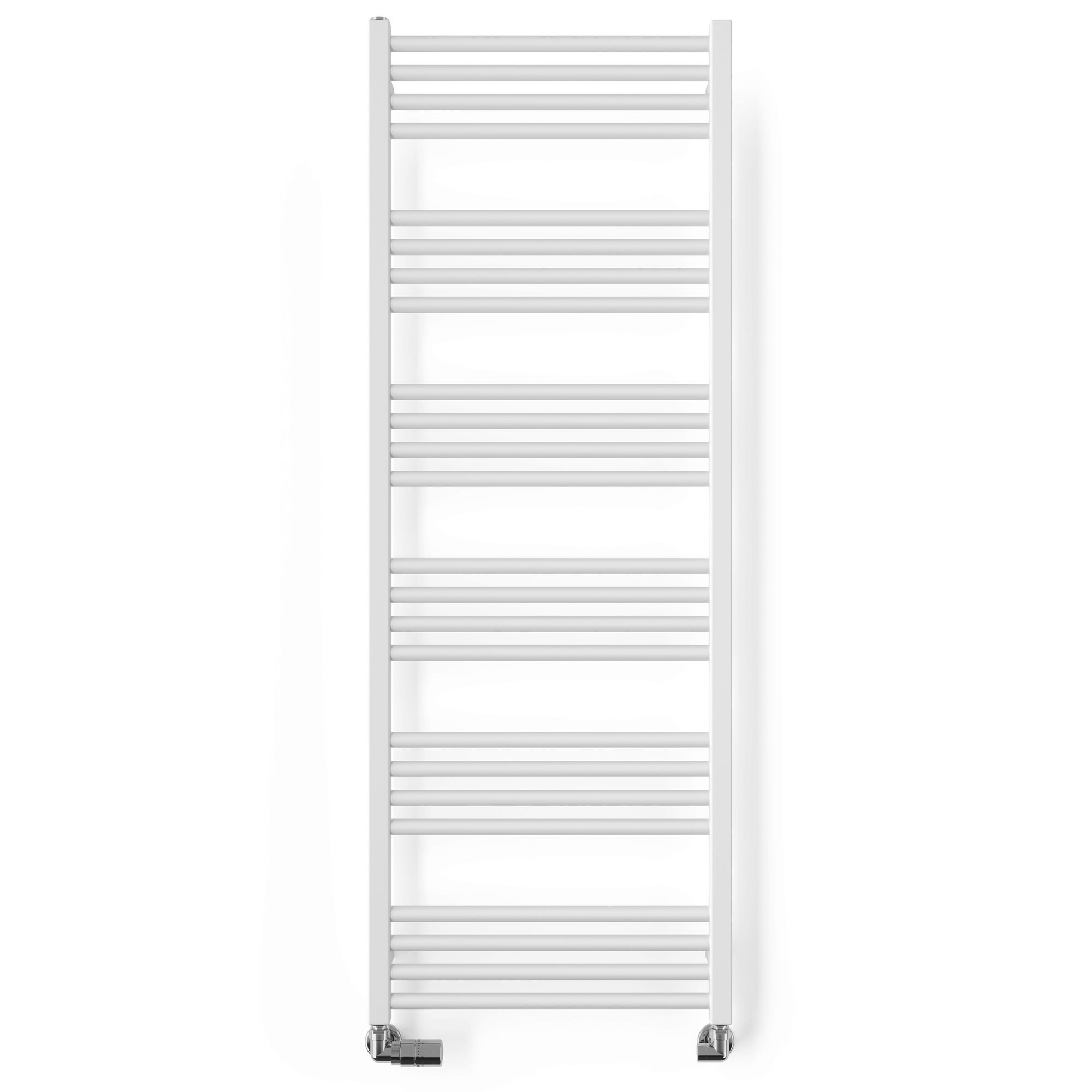 Terma Fiona White Flat Towel warmer (W)500mm x (H)1380mm