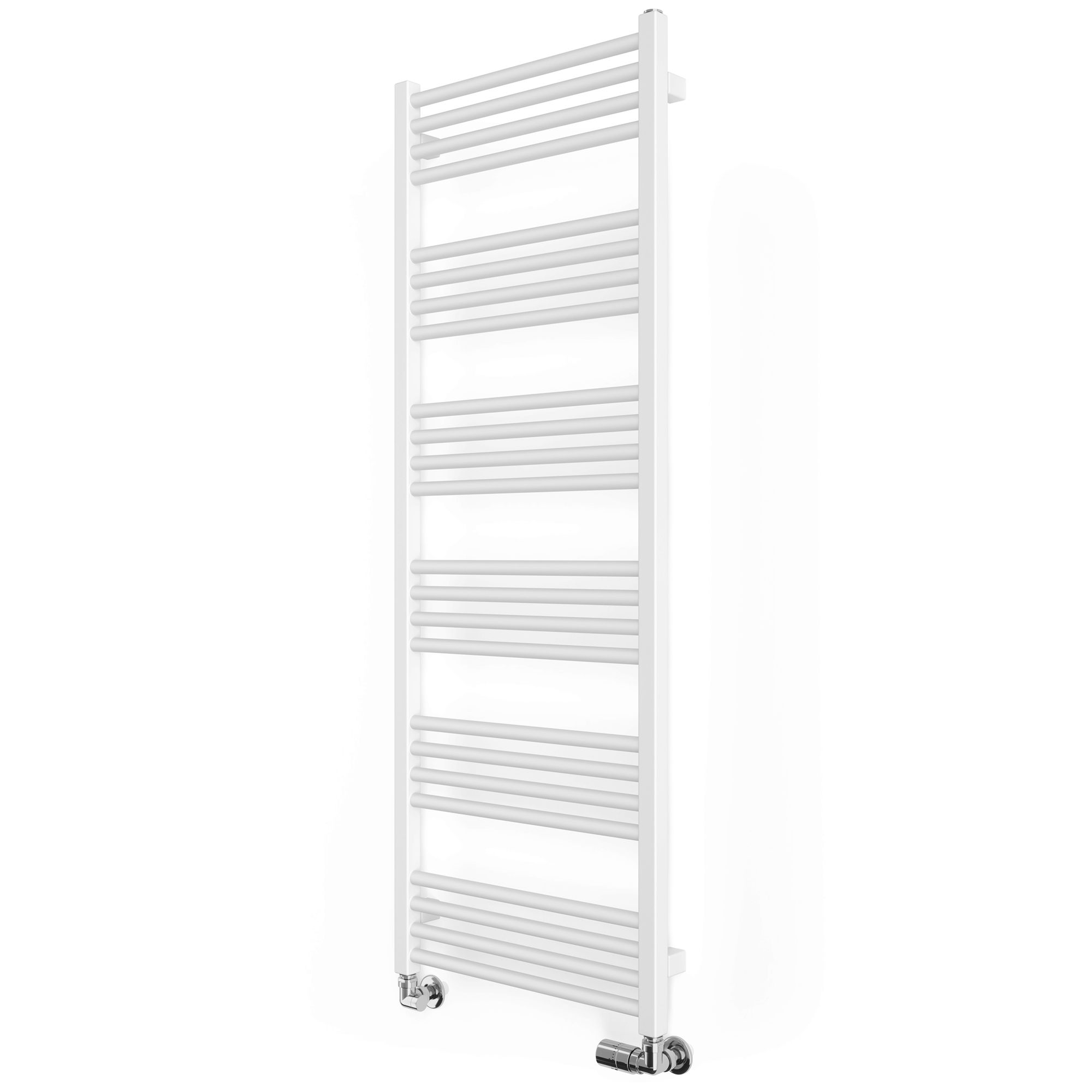 Terma Fiona White Flat Towel warmer (W)500mm x (H)1380mm
