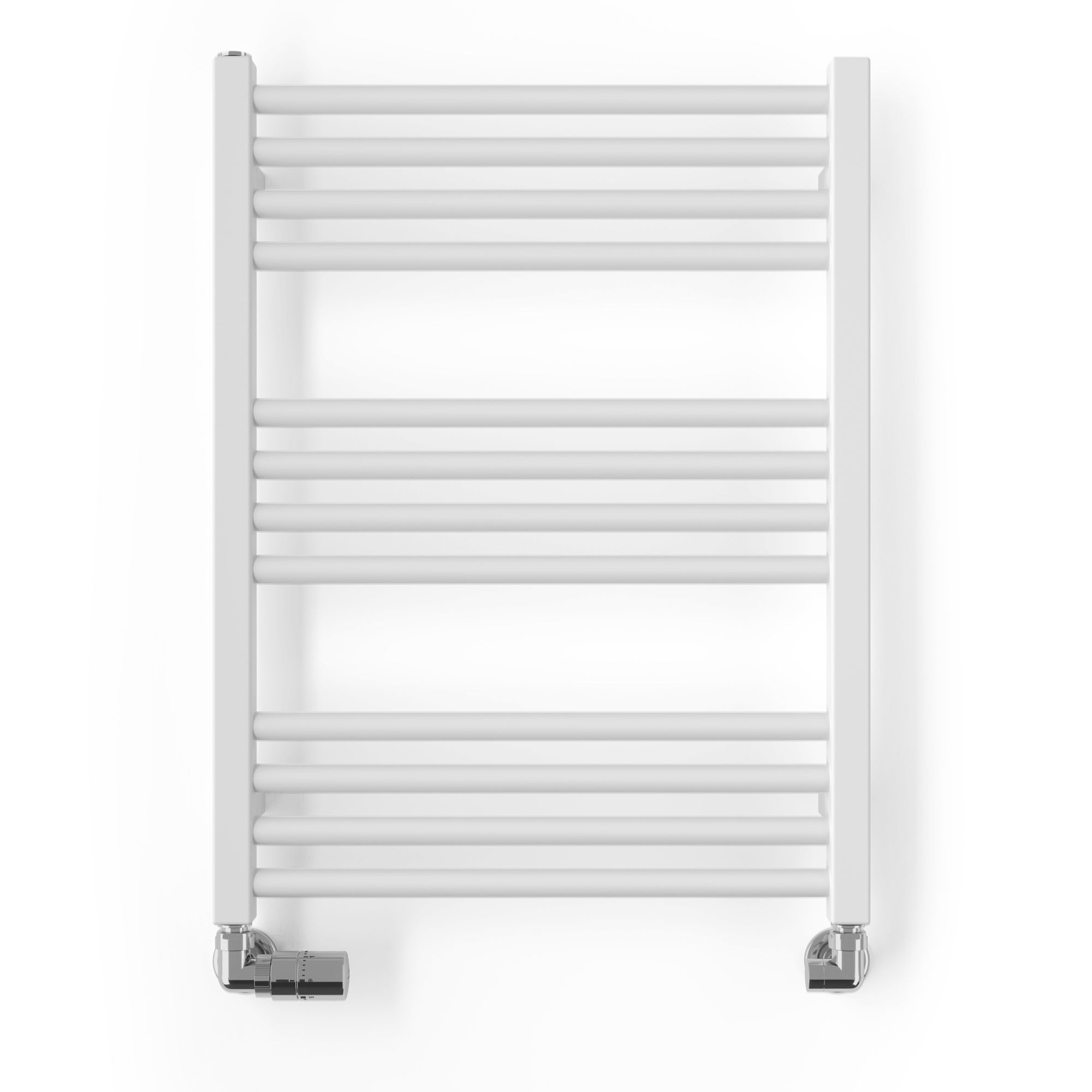 Terma Fiona White Flat Towel warmer (W)500mm x (H)660mm