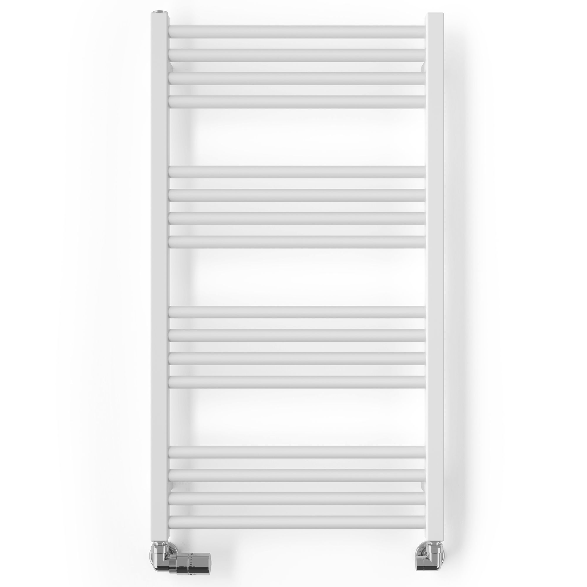 Terma Fiona White Flat Towel warmer (W)500mm x (H)900mm