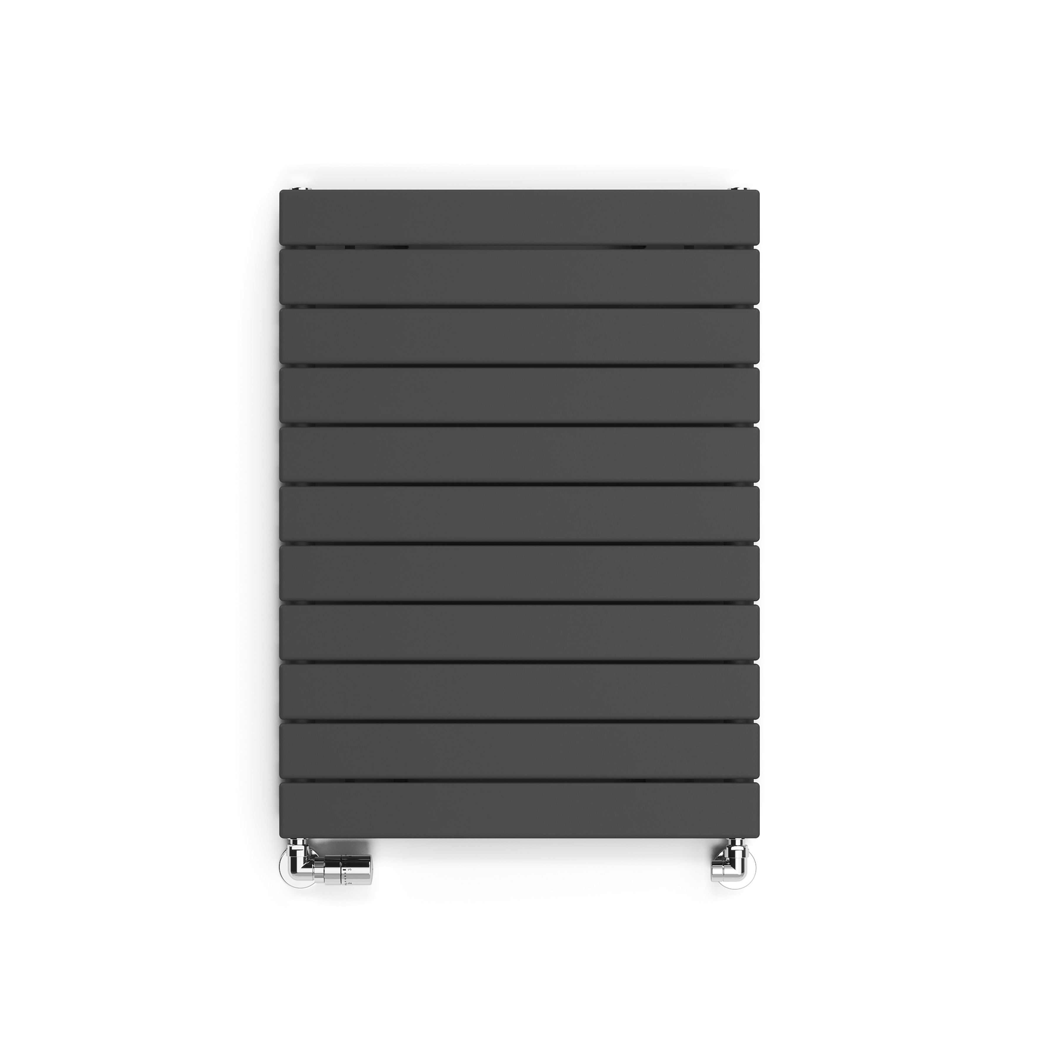 Terma Forte Metallic Grey Hydronic Horizontal or vertical Designer 1903BTU Radiator, (W)810mm x (H)600mm