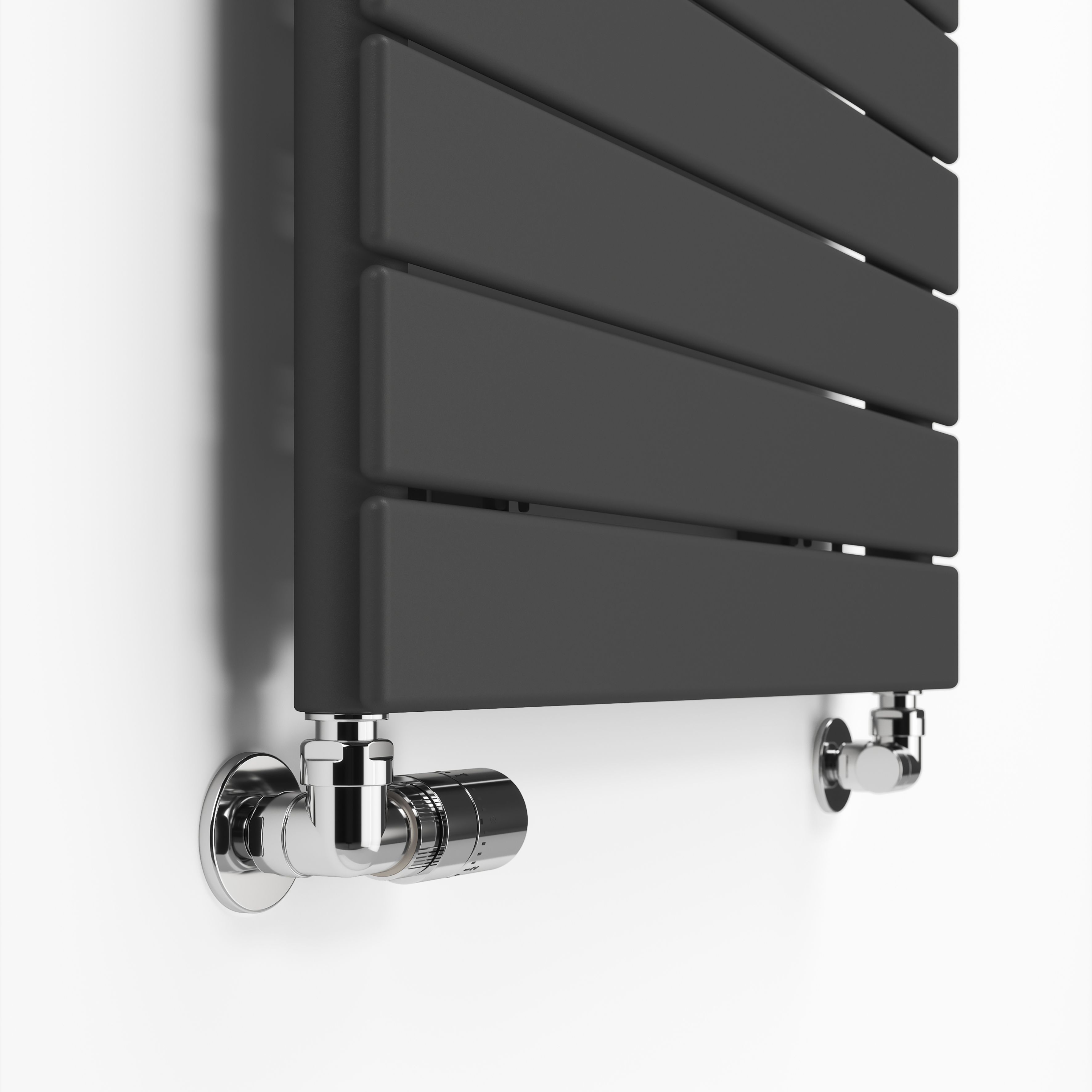 Terma Forte Metallic Grey Hydronic Horizontal or vertical Designer 1903BTU Radiator, (W)810mm x (H)600mm