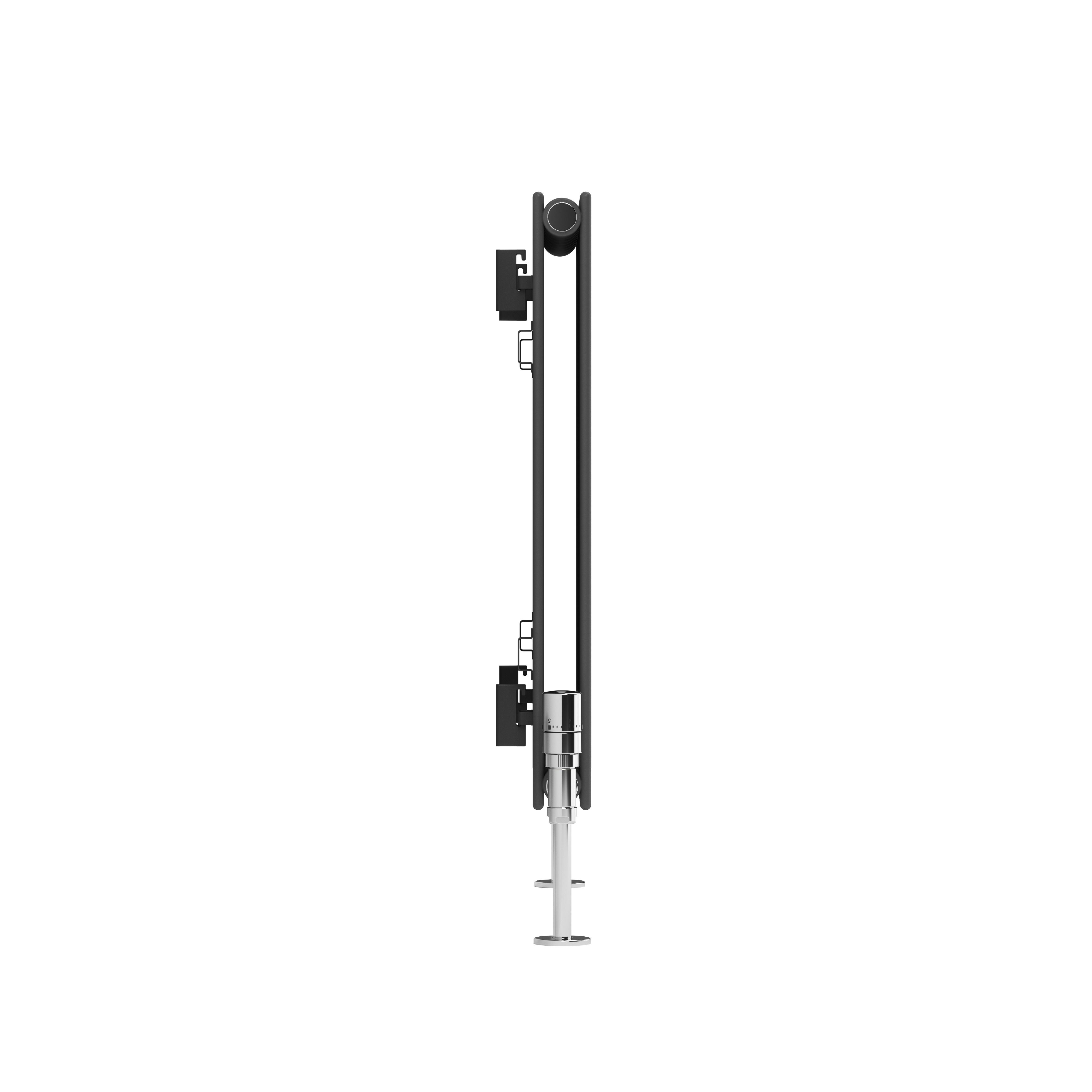 Terma Forte Metallic Grey Hydronic Horizontal or vertical Designer 2111BTU Radiator, (W)588mm x (H)600mm
