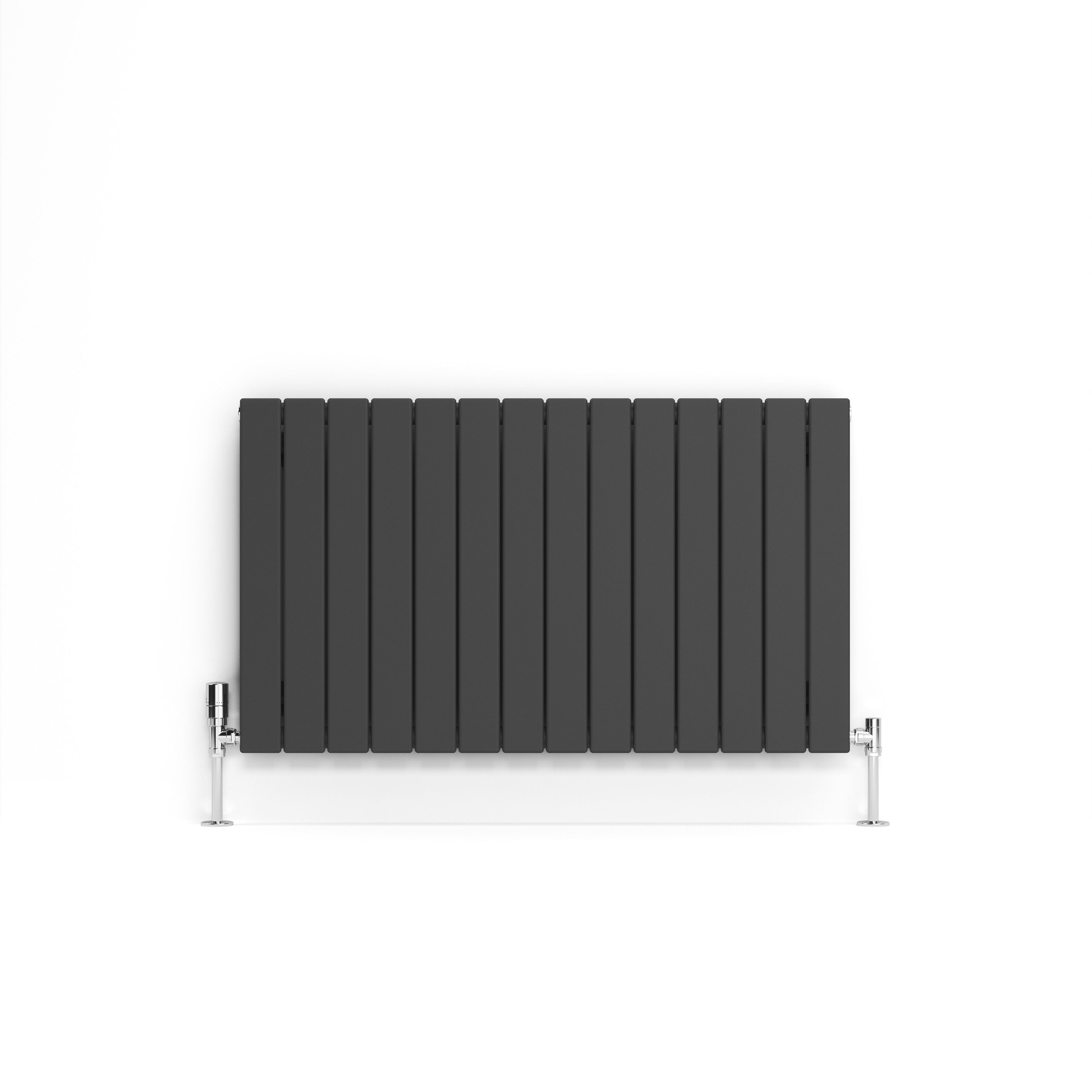 Terma Forte Metallic Grey Hydronic Horizontal or vertical Designer 2425BTU Radiator, (W)1032mm x (H)600mm