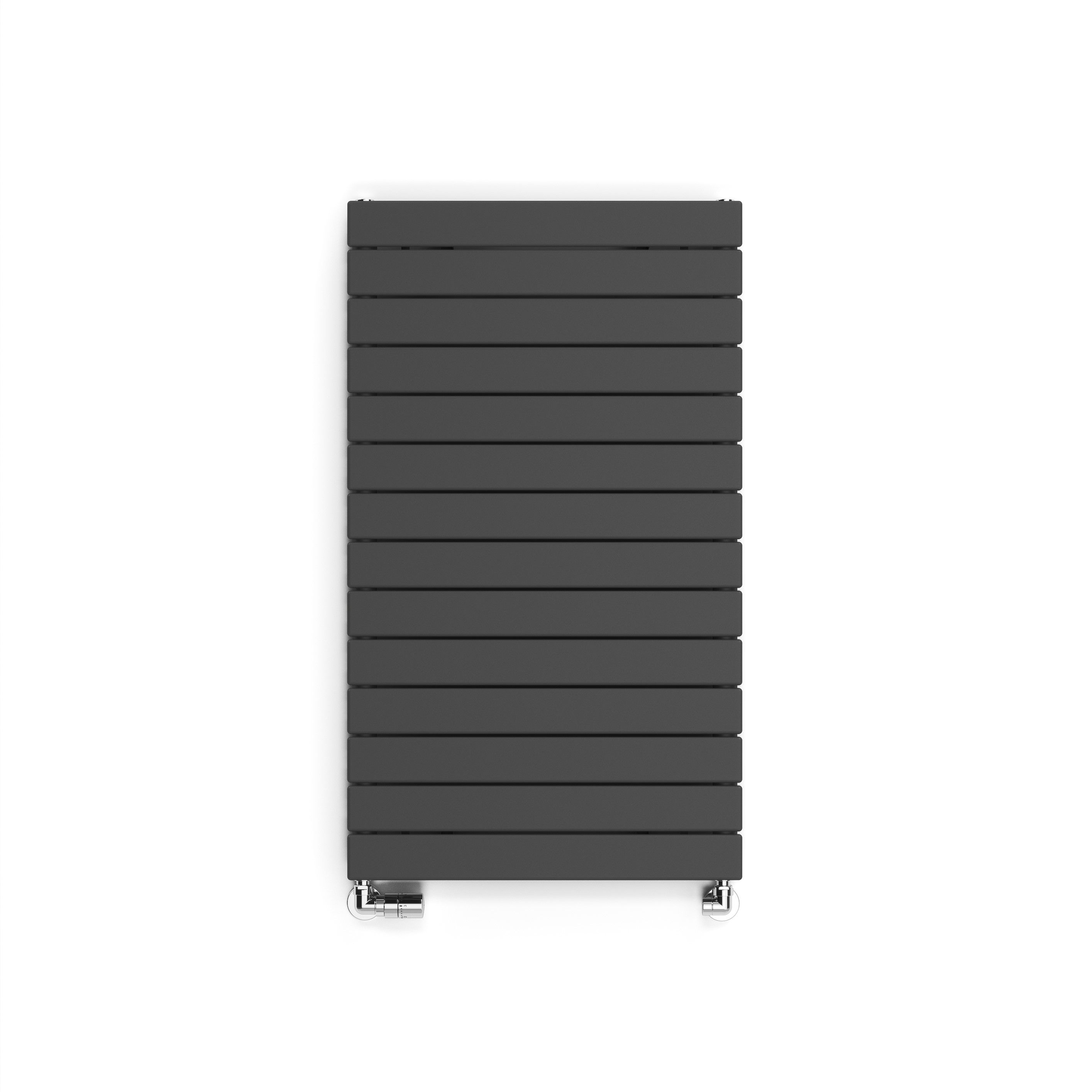 Terma Forte Metallic Grey Hydronic Horizontal or vertical Designer 2425BTU Radiator, (W)1032mm x (H)600mm