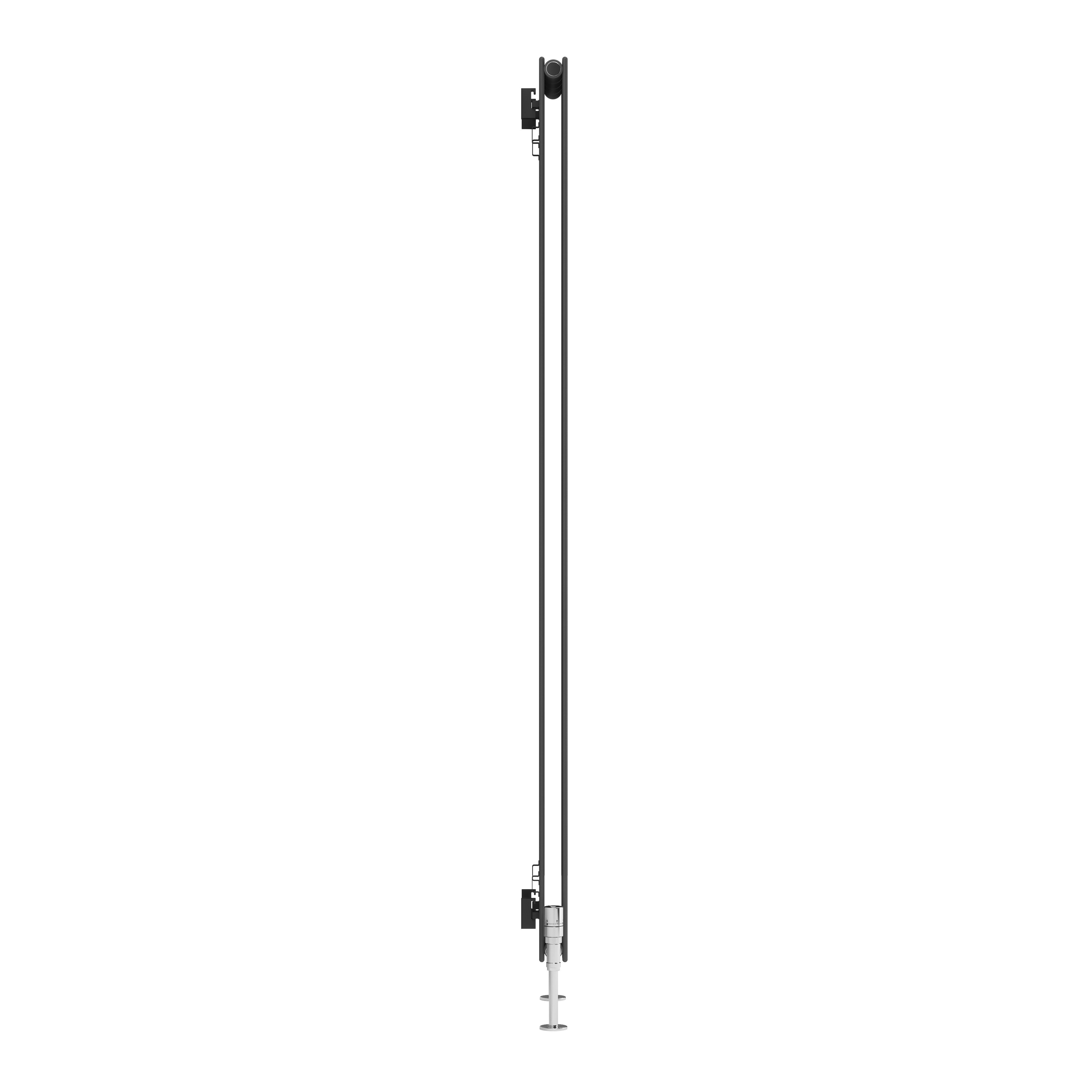 Terma Forte Metallic Grey Hydronic Horizontal or vertical Designer 2776BTU Radiator, (W)292mm x (H)1800mm