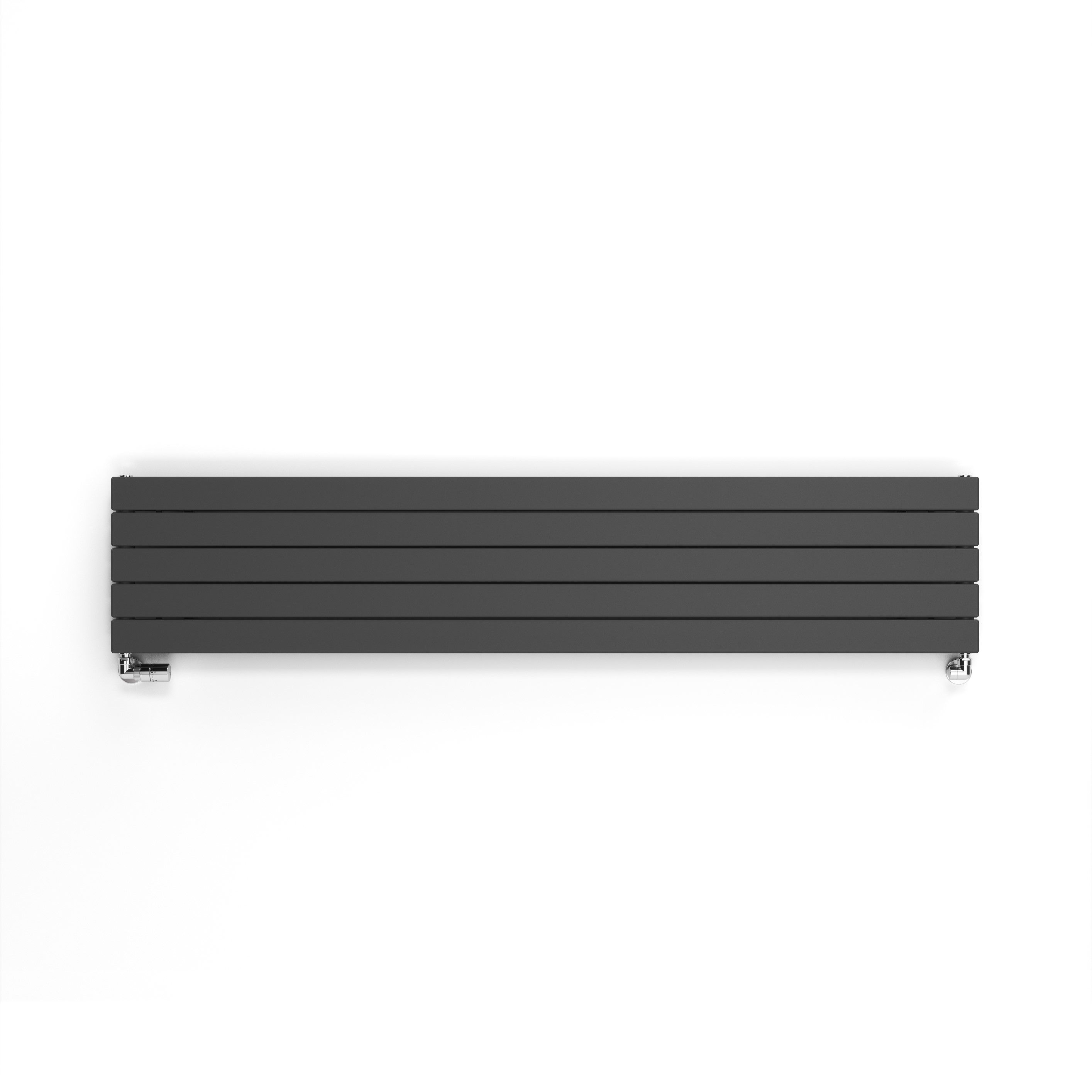 Terma Forte Metallic Grey Hydronic Horizontal or vertical Designer 3471BTU Radiator, (W)366mm x (H)1800mm