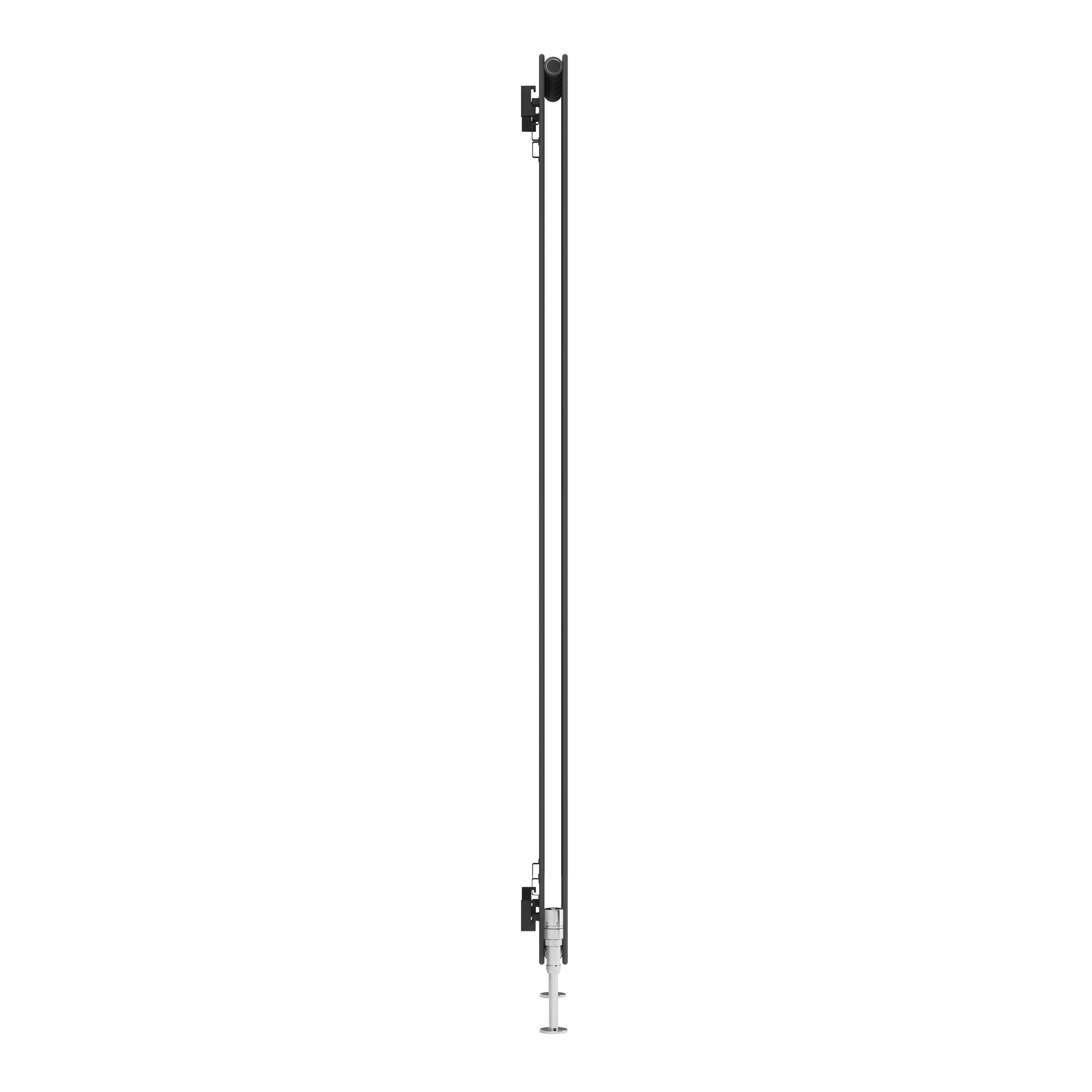 Terma Forte Metallic Grey Hydronic Horizontal or vertical Designer 3471BTU Radiator, (W)366mm x (H)1800mm