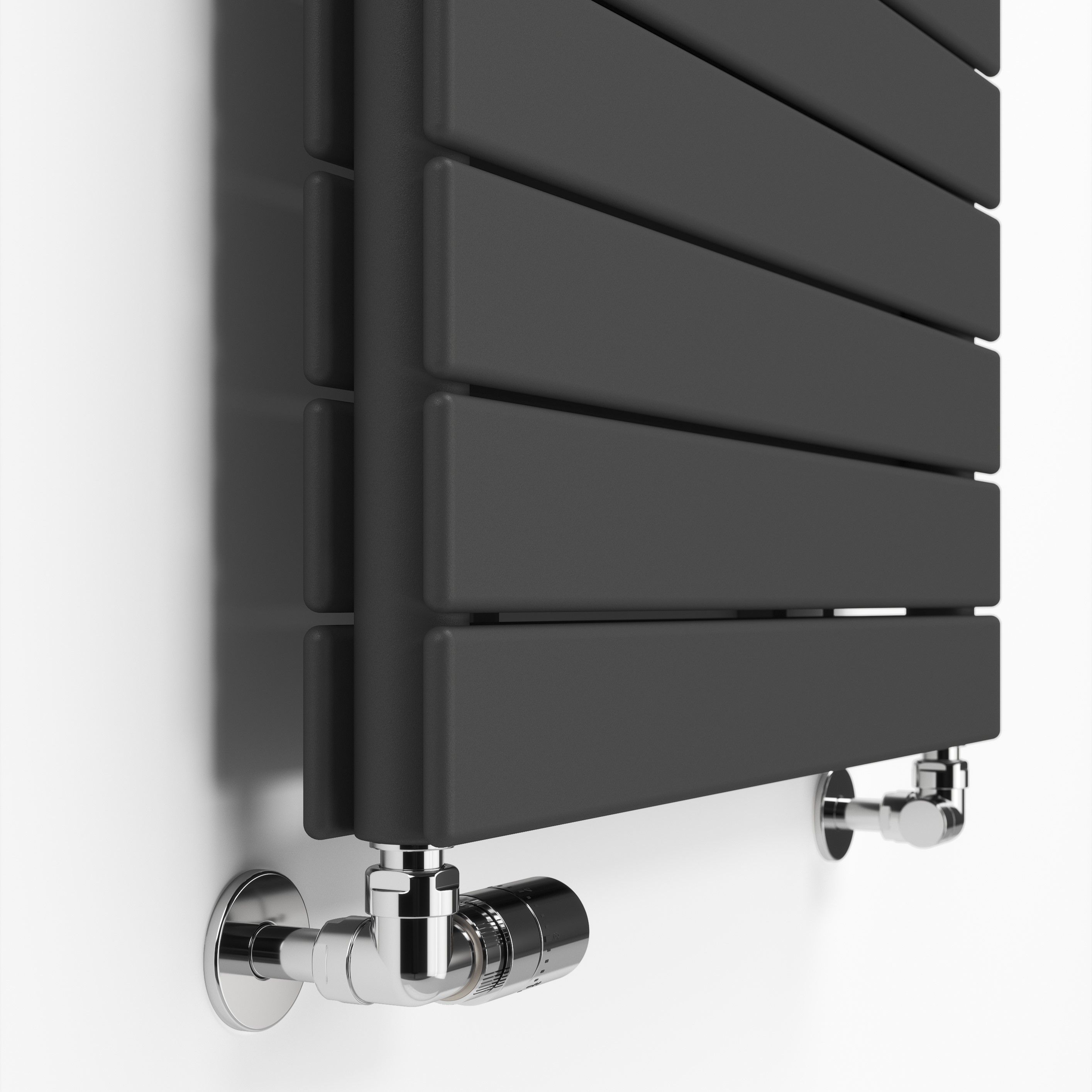 Terma Forte Metallic Grey Hydronic Horizontal or vertical Designer 3696BTU Radiator, (W)1032mm x (H)600mm