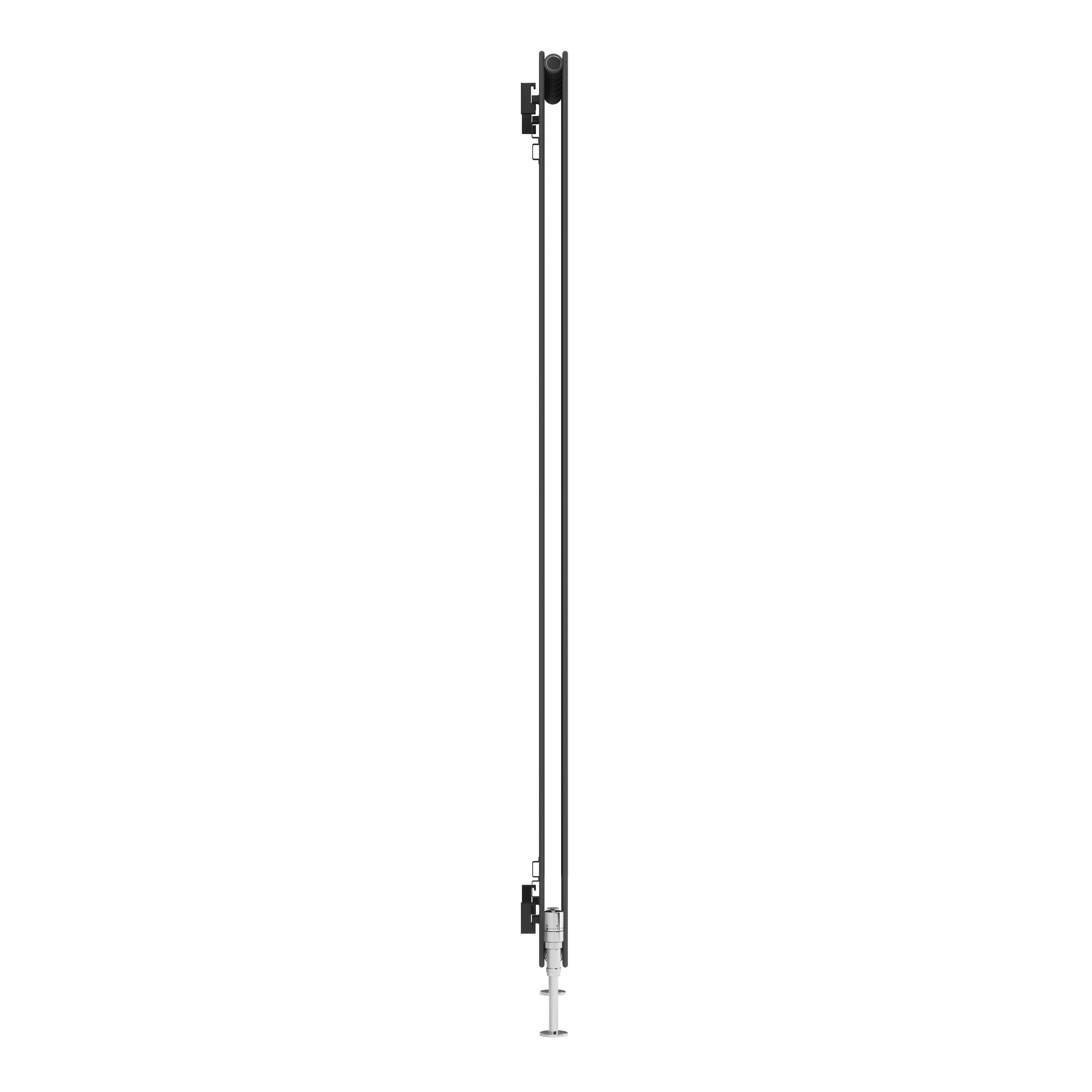 Terma Forte Metallic Grey Hydronic Horizontal or vertical Designer 4167BTU Radiator, (W)440mm x (H)1800mm