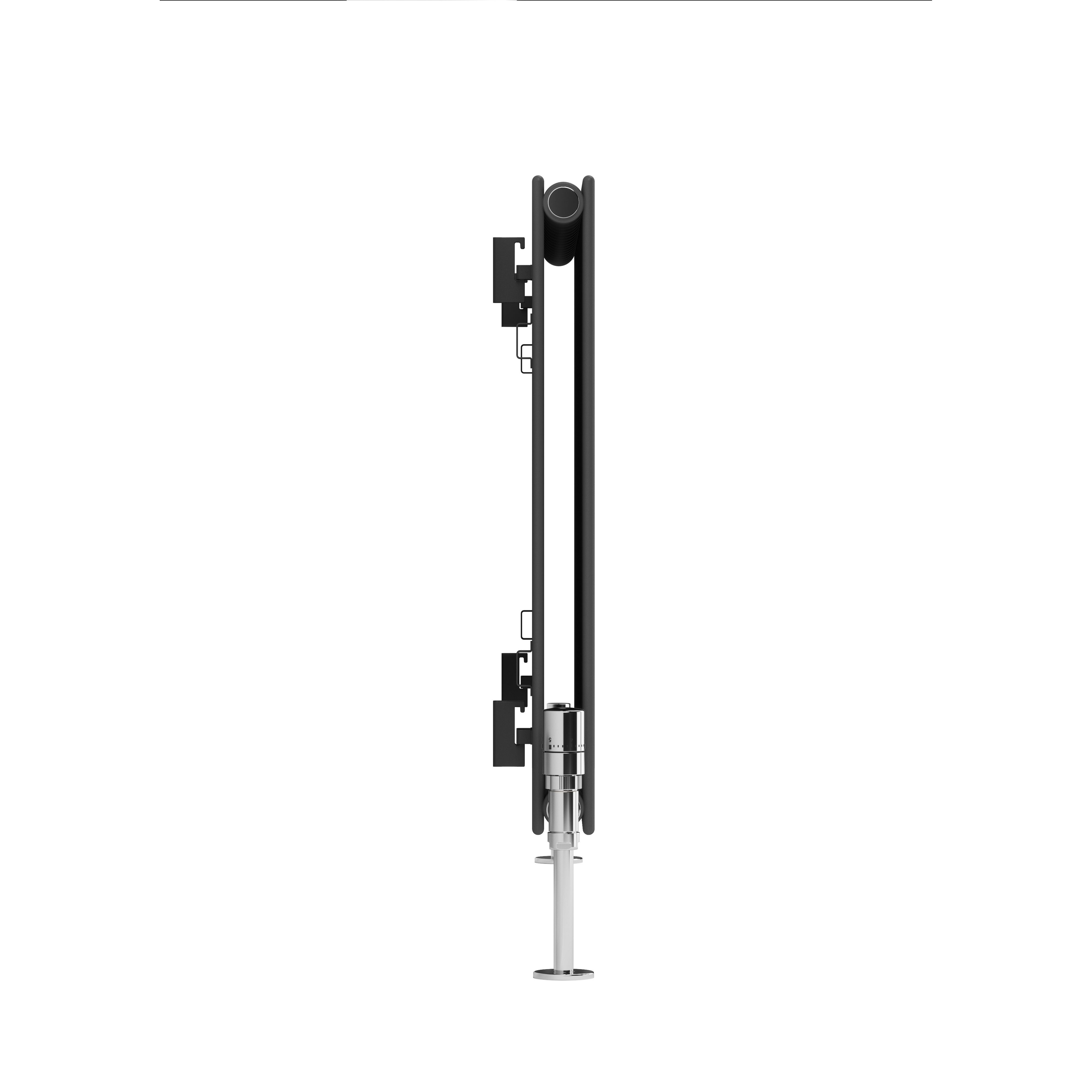 Terma Forte Metallic Grey Hydronic Horizontal or vertical Designer 4488BTU Radiator, (W)1254mm x (H)600mm