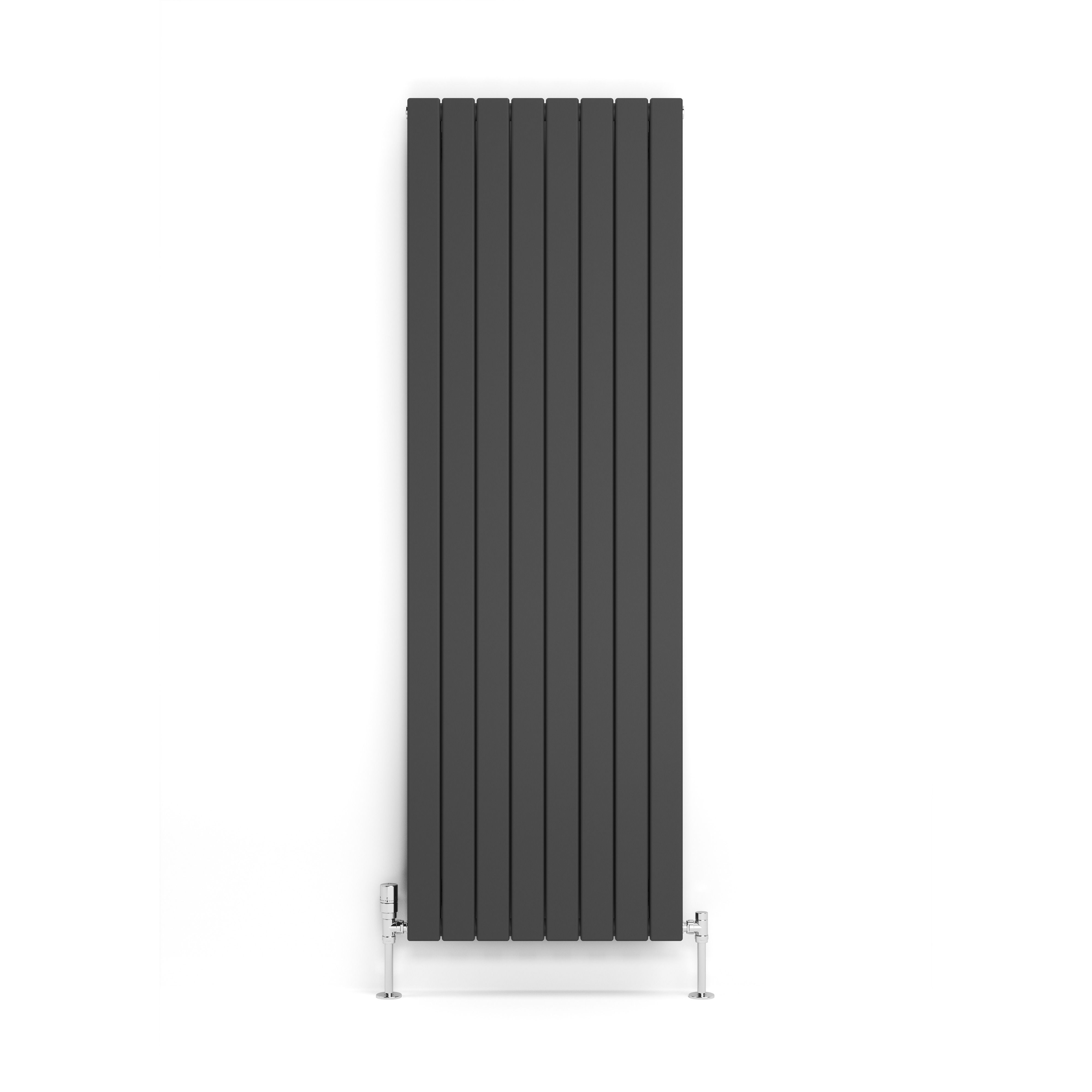 Terma Forte Metallic Grey Hydronic Horizontal or vertical Designer 5555BTU Radiator, (W)588mm x (H)1800mm
