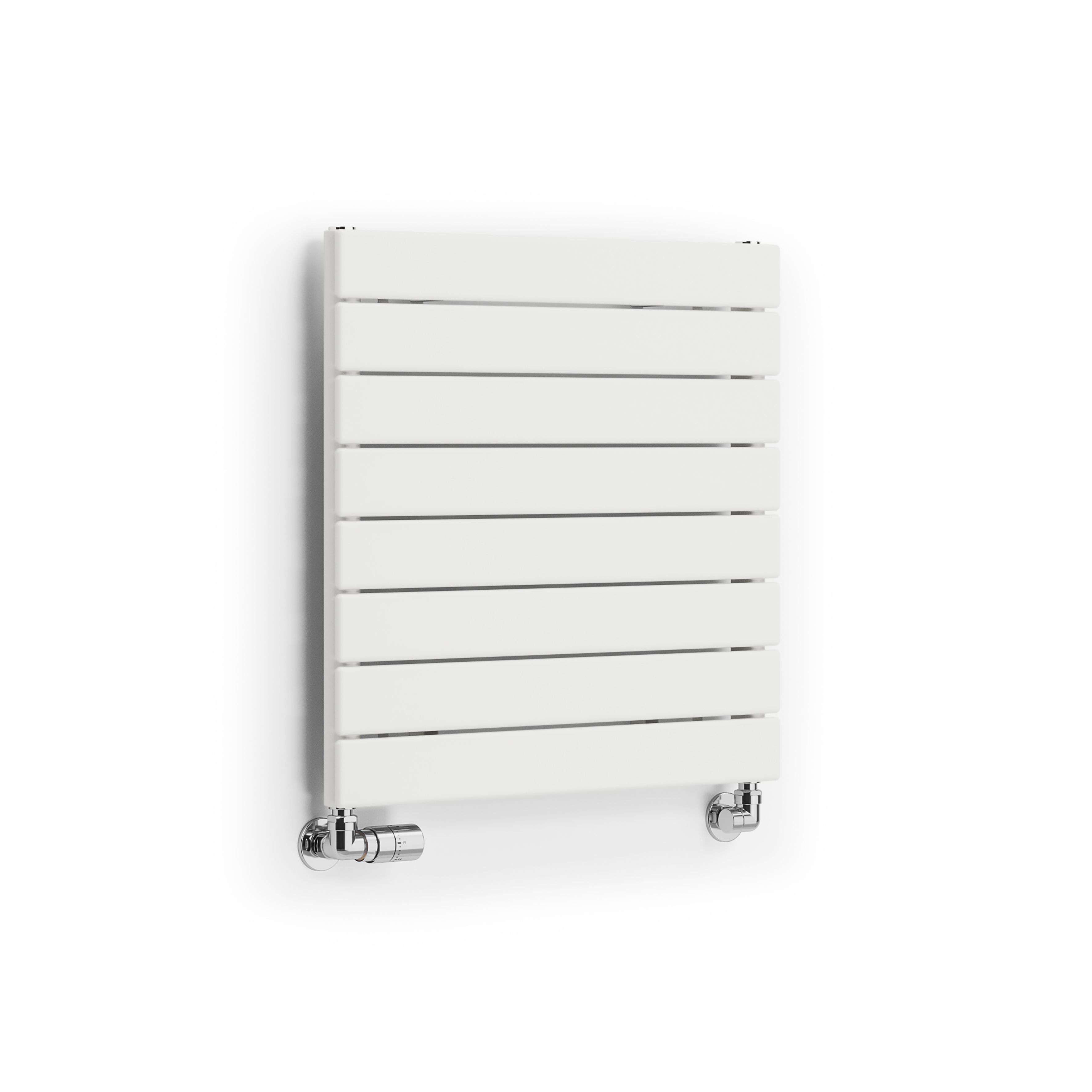 Terma Forte White Hydronic Horizontal or vertical Designer 1384BTU Radiator, (W)588mm x (H)600mm
