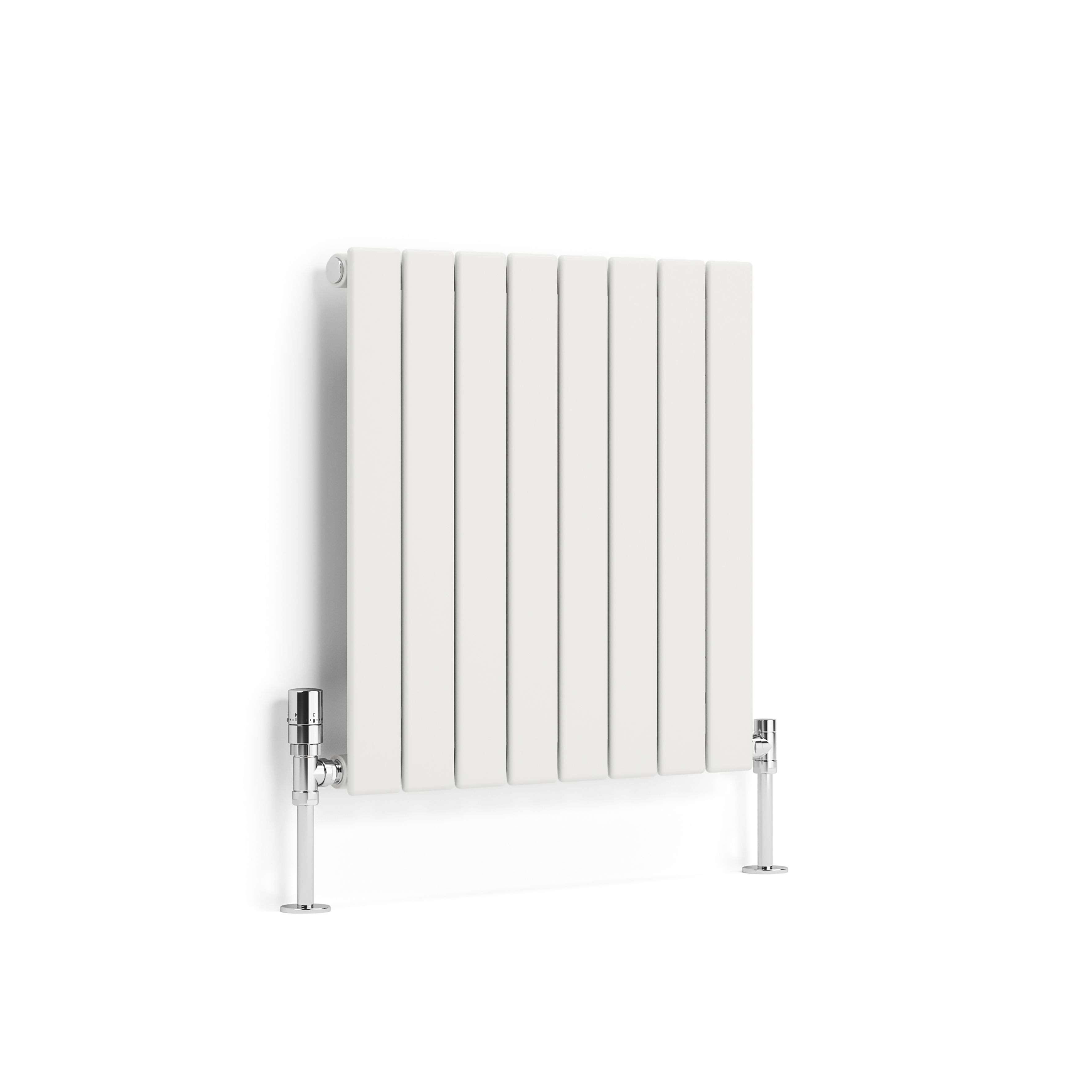 Terma Forte White Hydronic Horizontal or vertical Designer 1384BTU Radiator, (W)588mm x (H)600mm