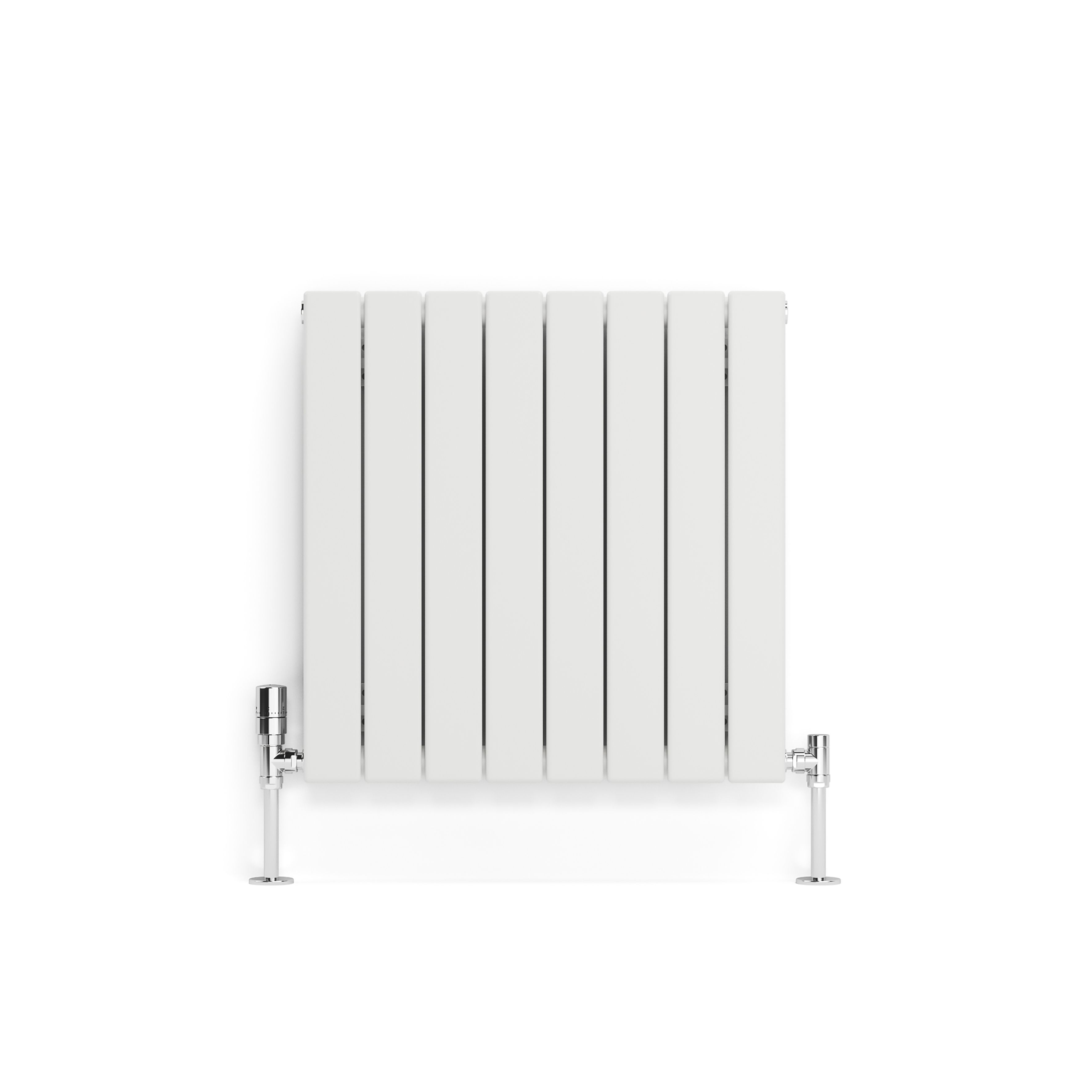 Terma Forte White Hydronic Horizontal or vertical Designer 1384BTU Radiator, (W)588mm x (H)600mm