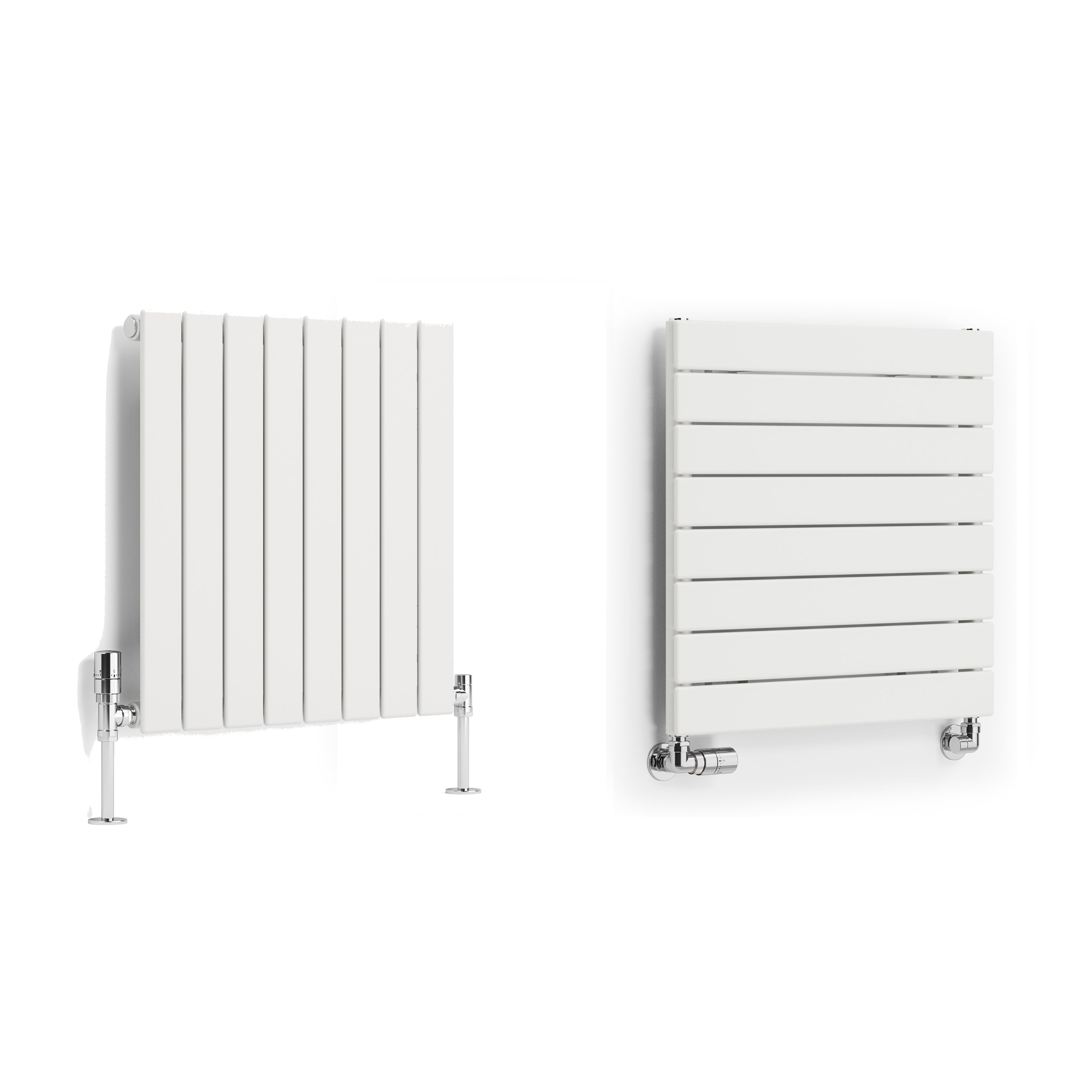 Terma Forte White Hydronic Horizontal or vertical Designer 1384BTU Radiator, (W)588mm x (H)600mm