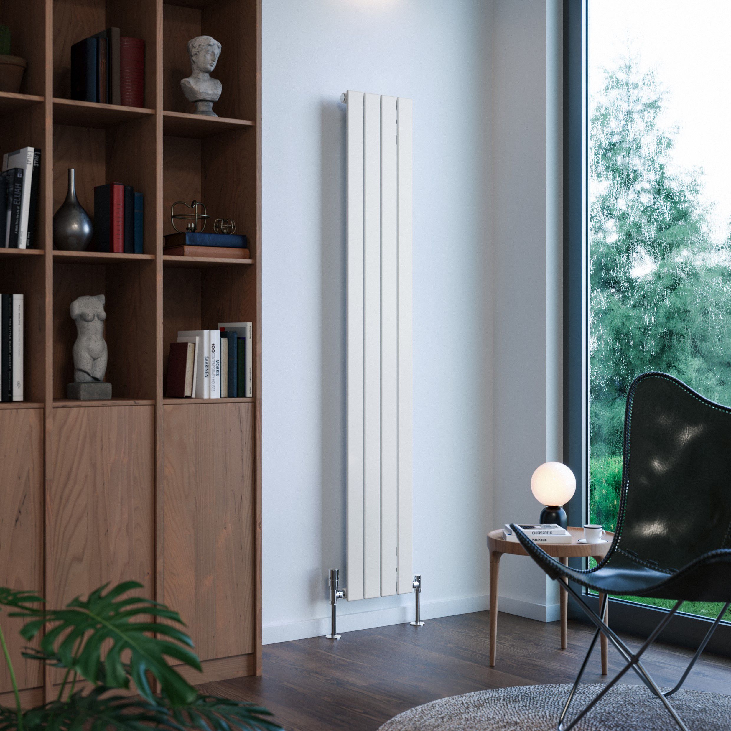 Terma Forte White Hydronic Horizontal or vertical Designer 1780BTU Radiator, (W)292mm x (H)1800mm