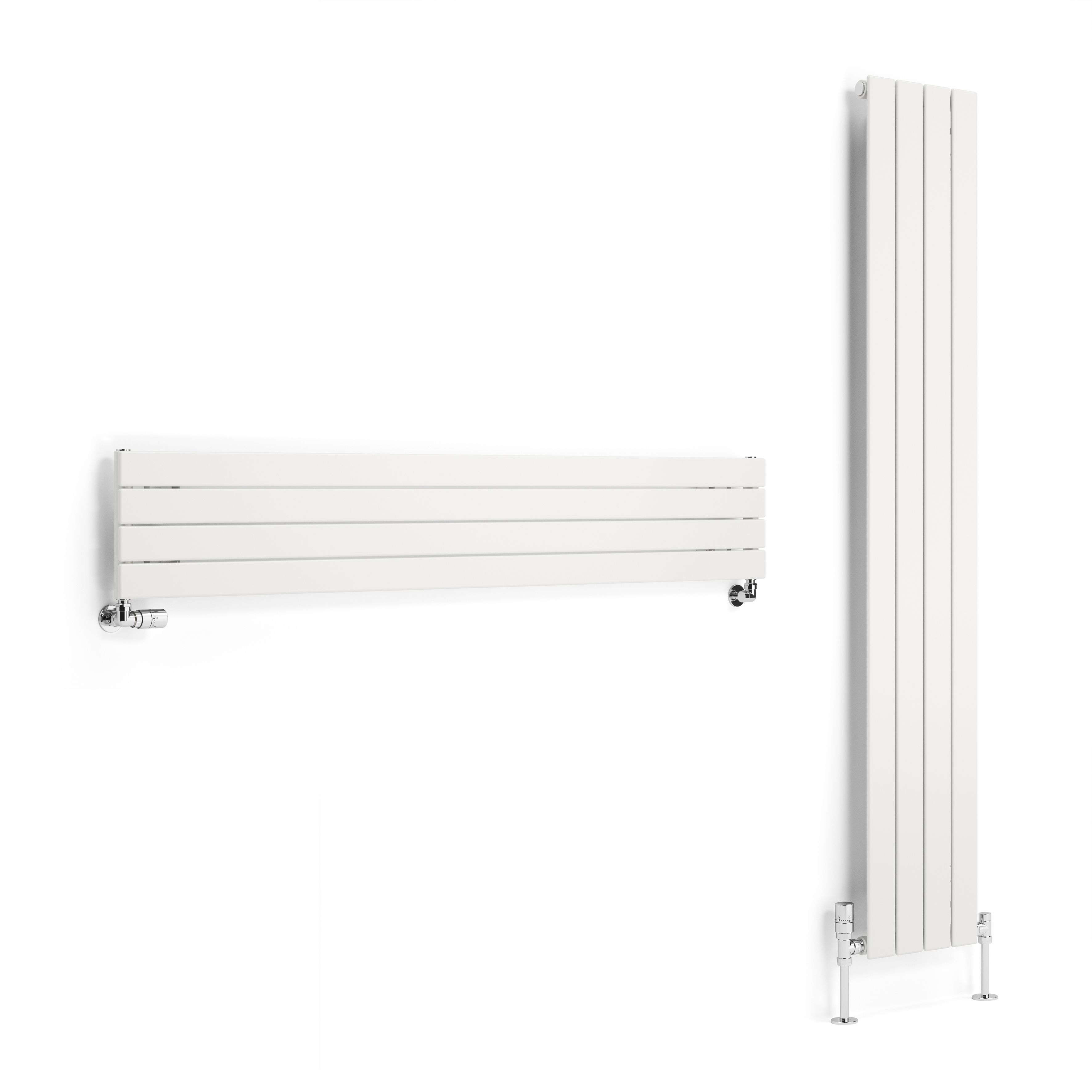 Terma Forte White Hydronic Horizontal or vertical Designer 1780BTU Radiator, (W)292mm x (H)1800mm