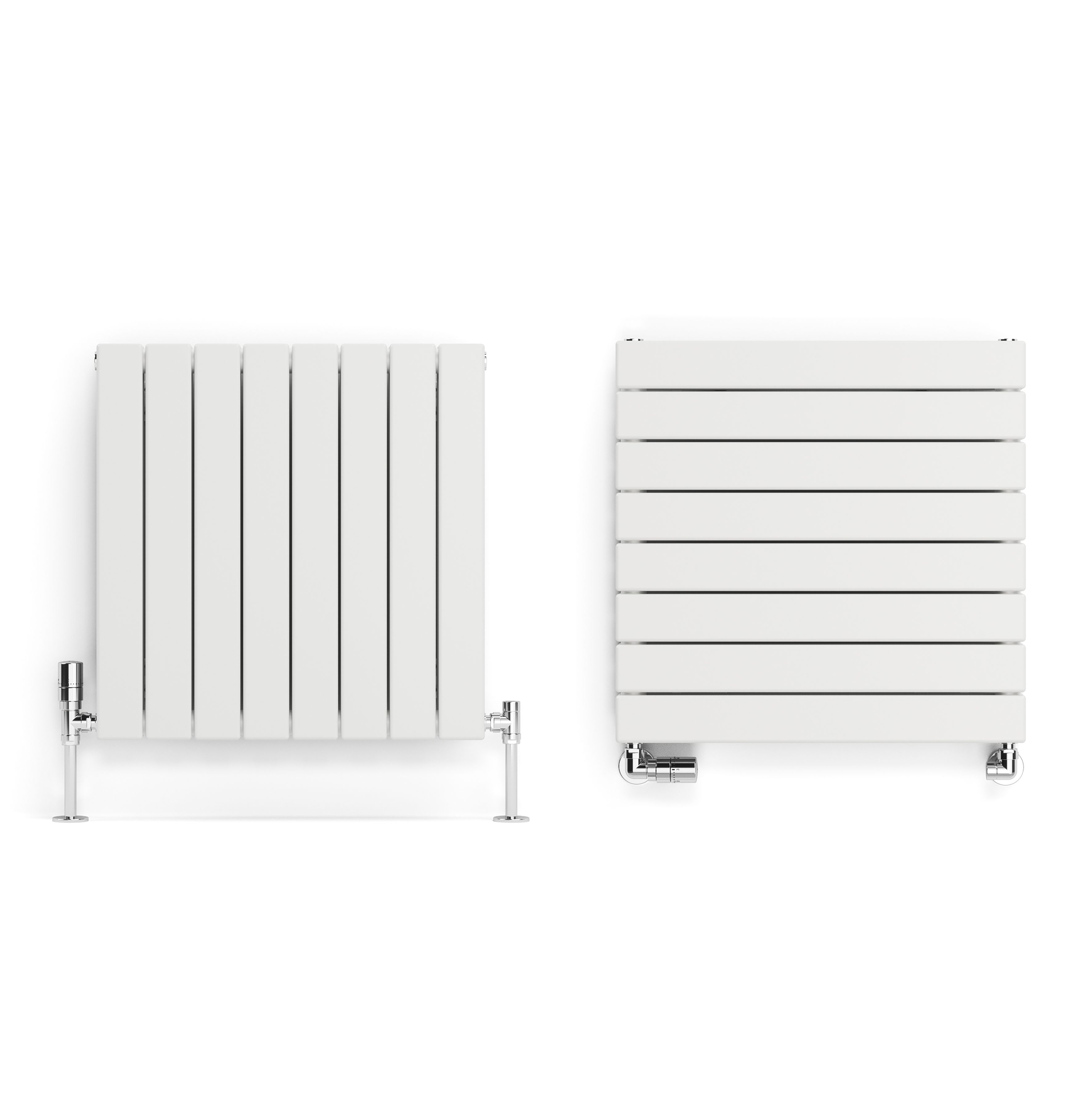 Terma Forte White Hydronic Horizontal or vertical Designer 2111BTU Radiator, (W)588mm x (H)600mm