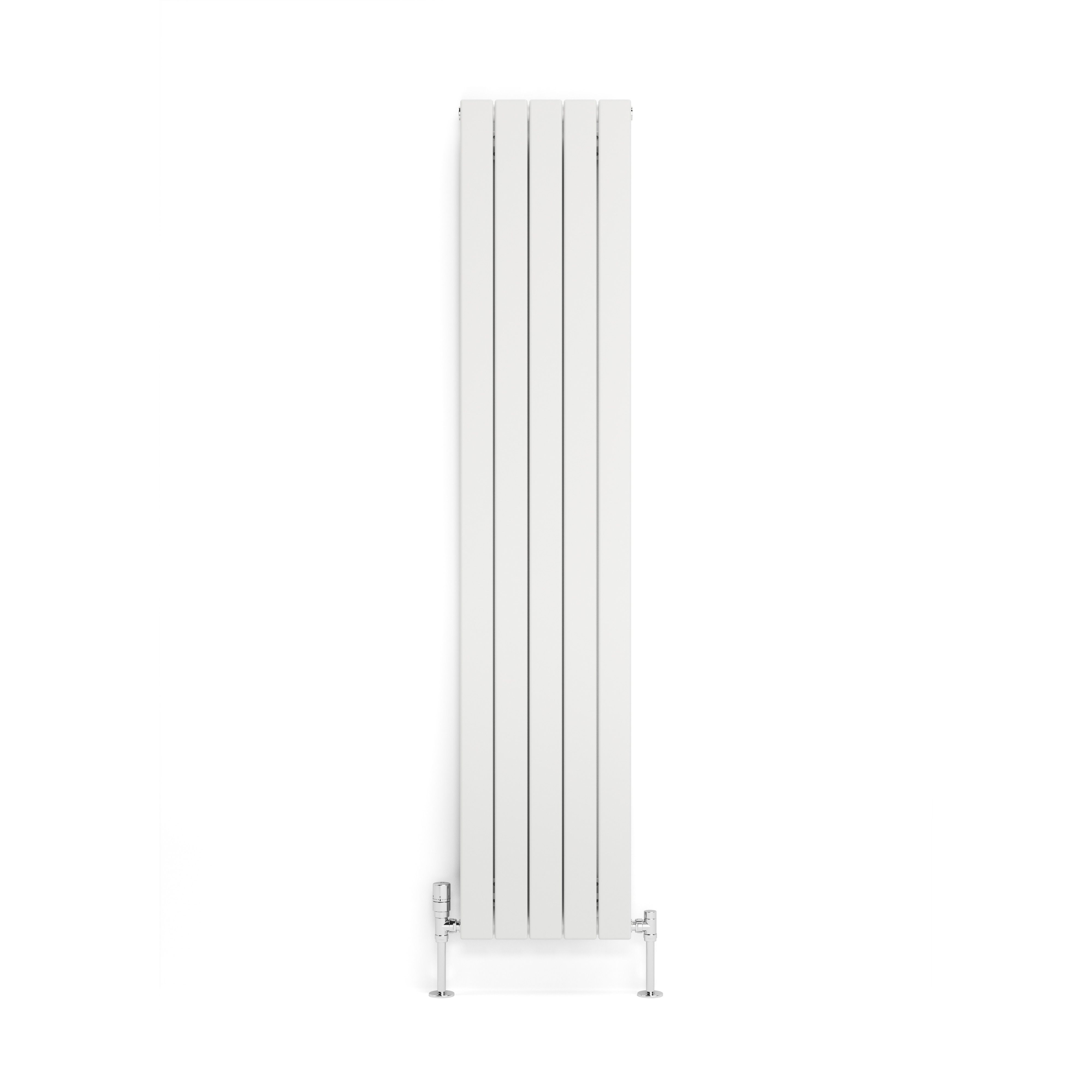 Terma Forte White Hydronic Horizontal or vertical Designer 2223BTU Radiator, (W)366mm x (H)1800mm