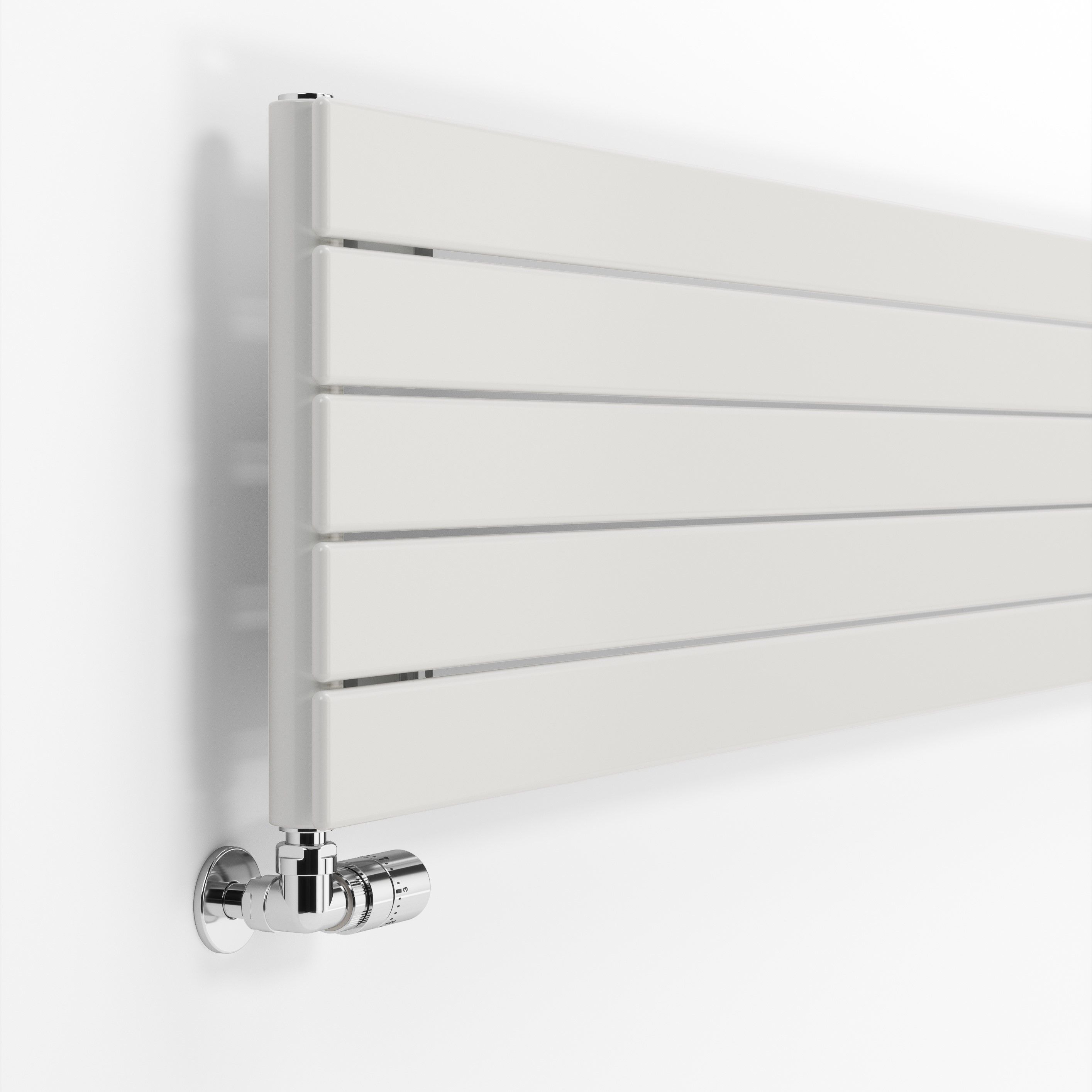 Terma Forte White Hydronic Horizontal or vertical Designer 2223BTU Radiator, (W)366mm x (H)1800mm