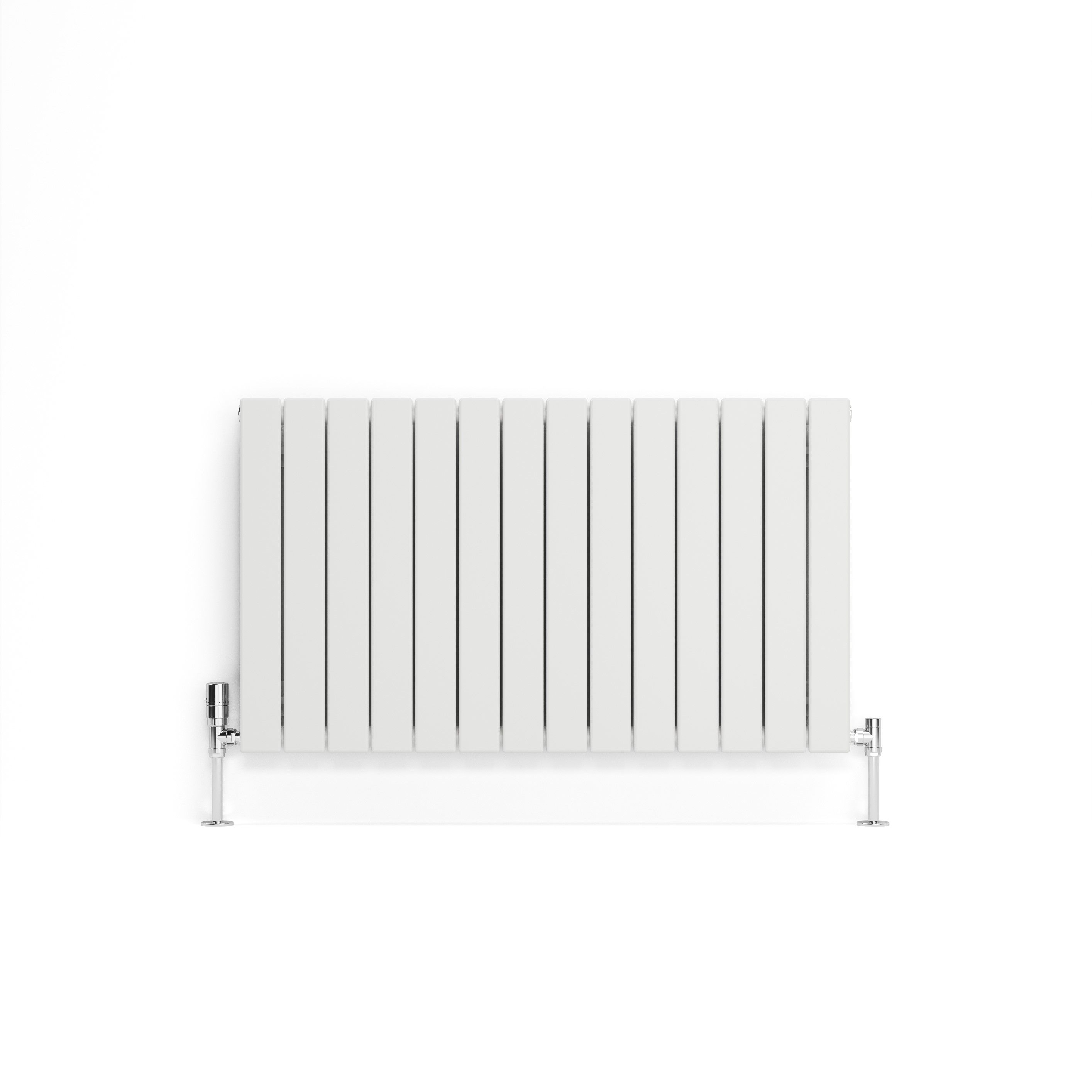 Terma Forte White Hydronic Horizontal or vertical Designer 2425BTU Radiator, (W)1032mm x (H)600mm