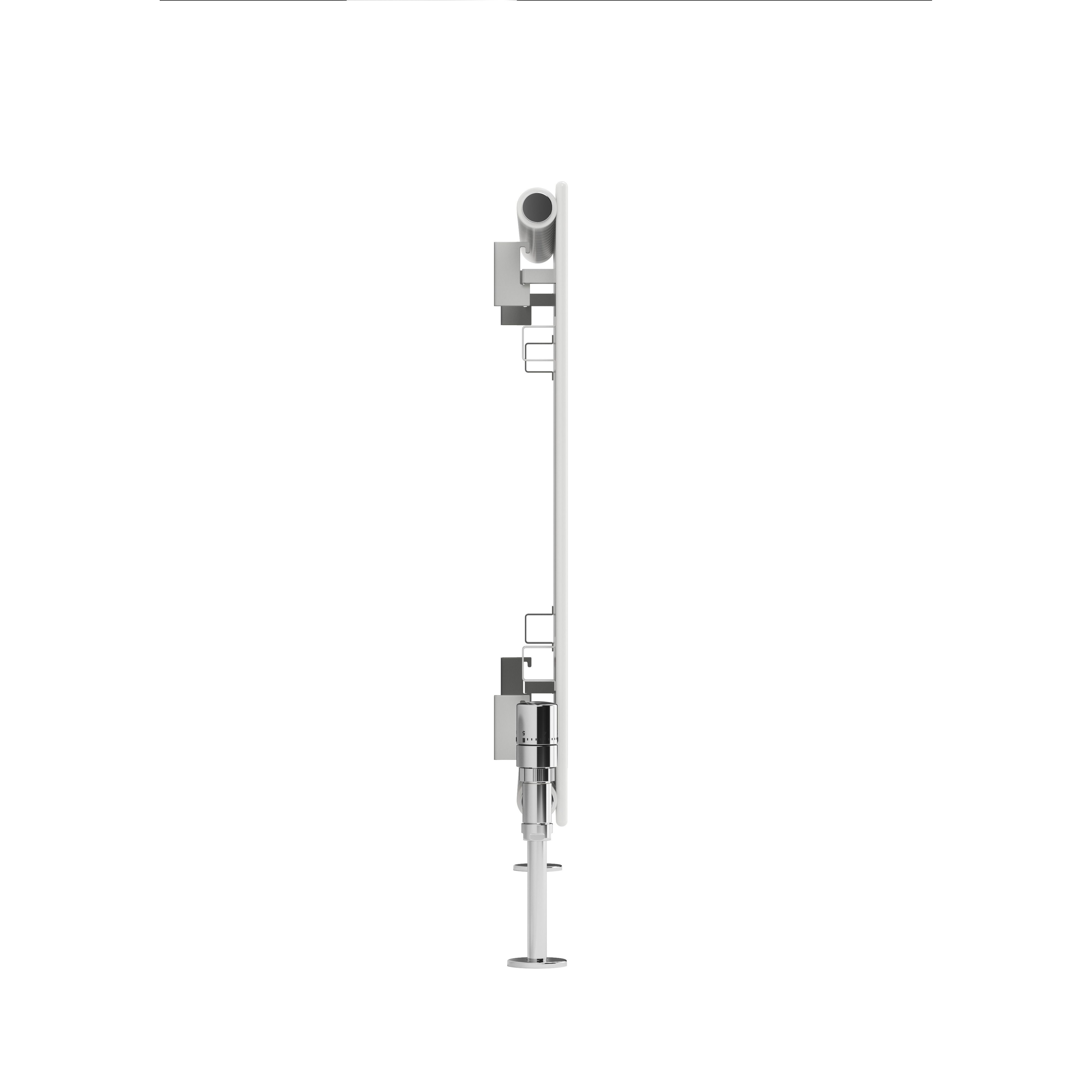 Terma Forte White Hydronic Horizontal or vertical Designer 2425BTU Radiator, (W)1032mm x (H)600mm