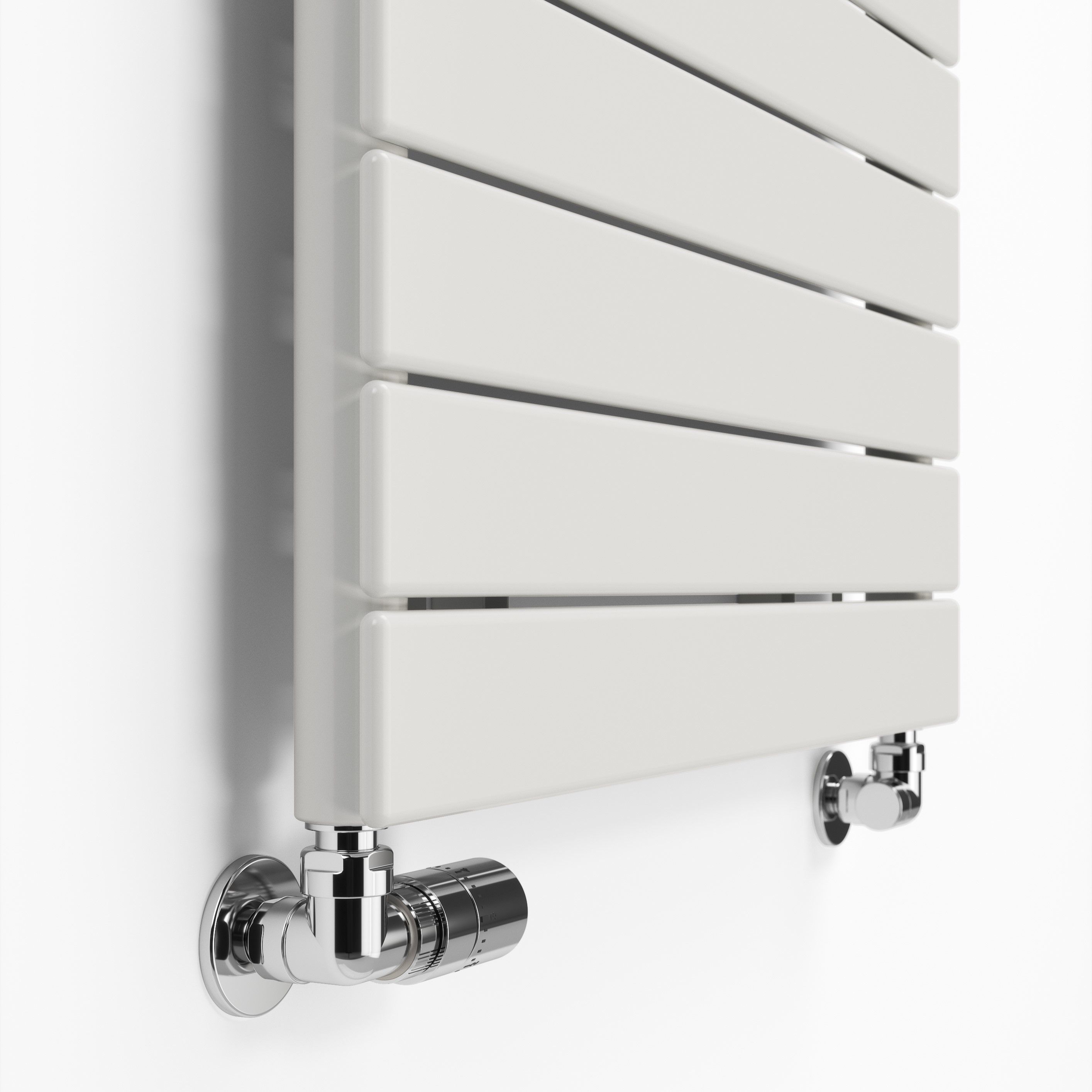 Terma Forte White Hydronic Horizontal or vertical Designer 2425BTU Radiator, (W)1032mm x (H)600mm