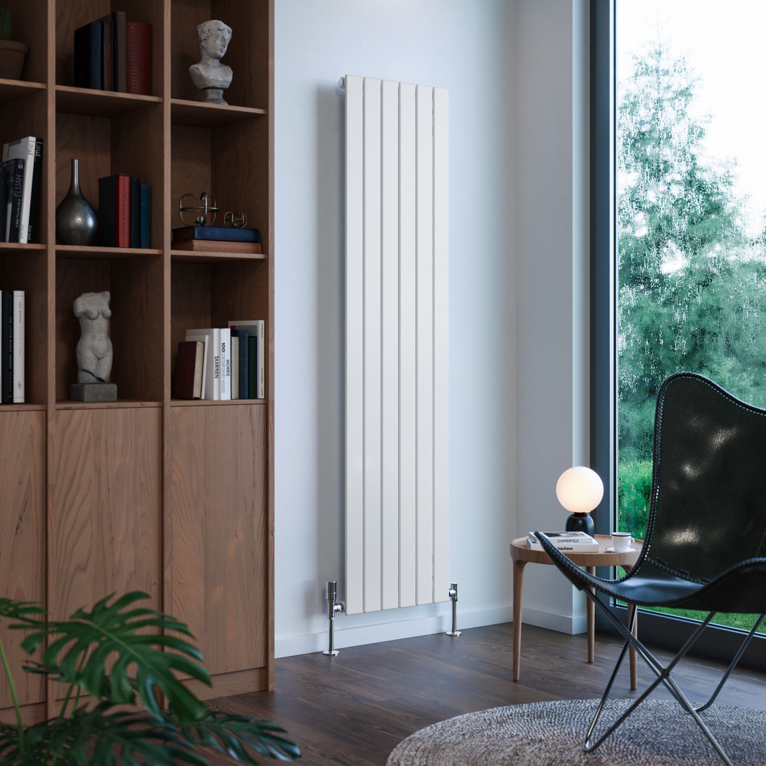 Terma Forte White Hydronic Horizontal or vertical Designer 2667BTU Radiator, (W)440mm x (H)1800mm