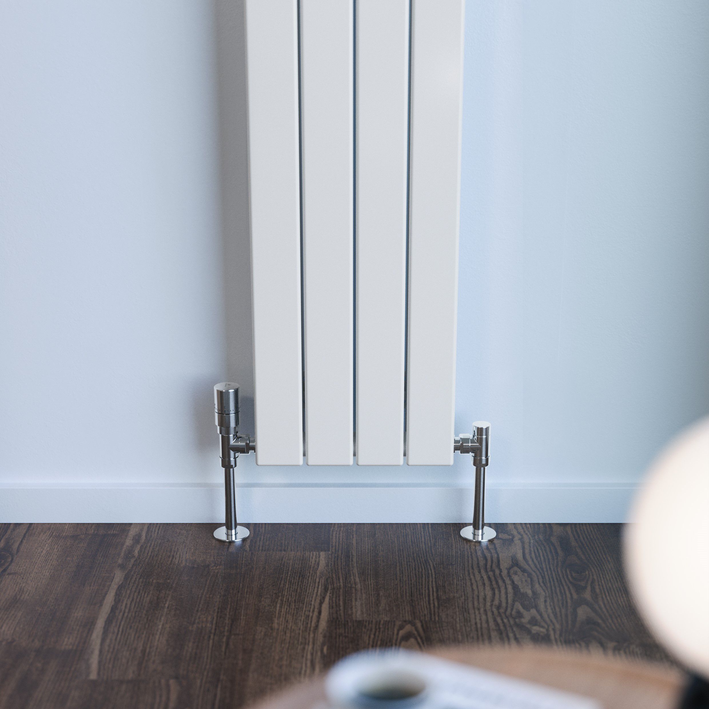 Terma Forte White Hydronic Horizontal or vertical Designer 2776BTU Radiator, (W)292mm x (H)1800mm