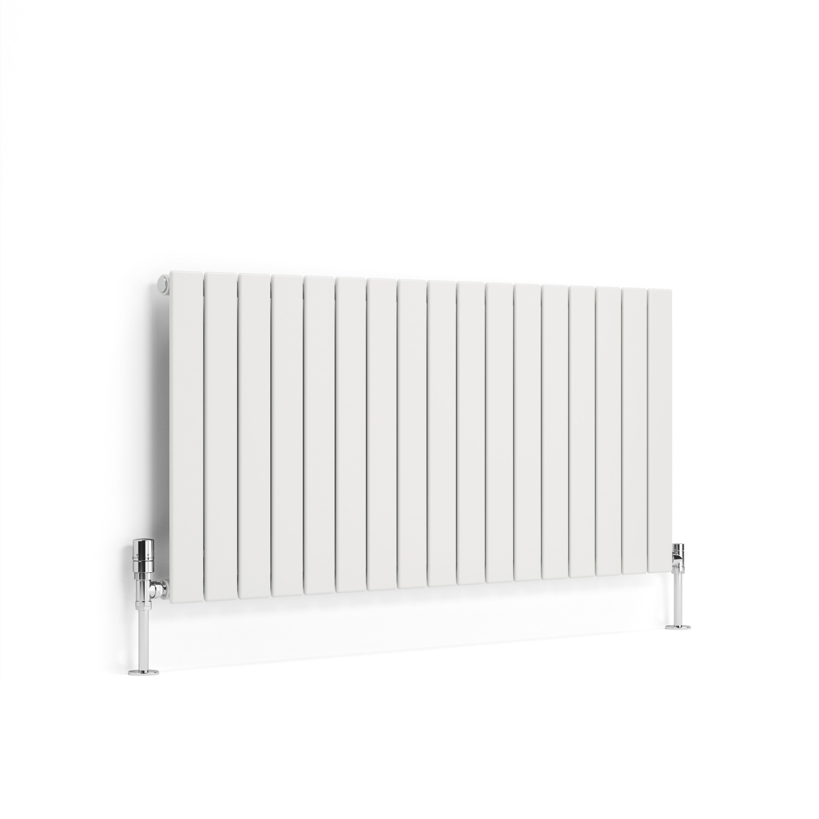 Terma Forte White Hydronic Horizontal or vertical Designer 2939BTU Radiator, (W)1254mm x (H)600mm