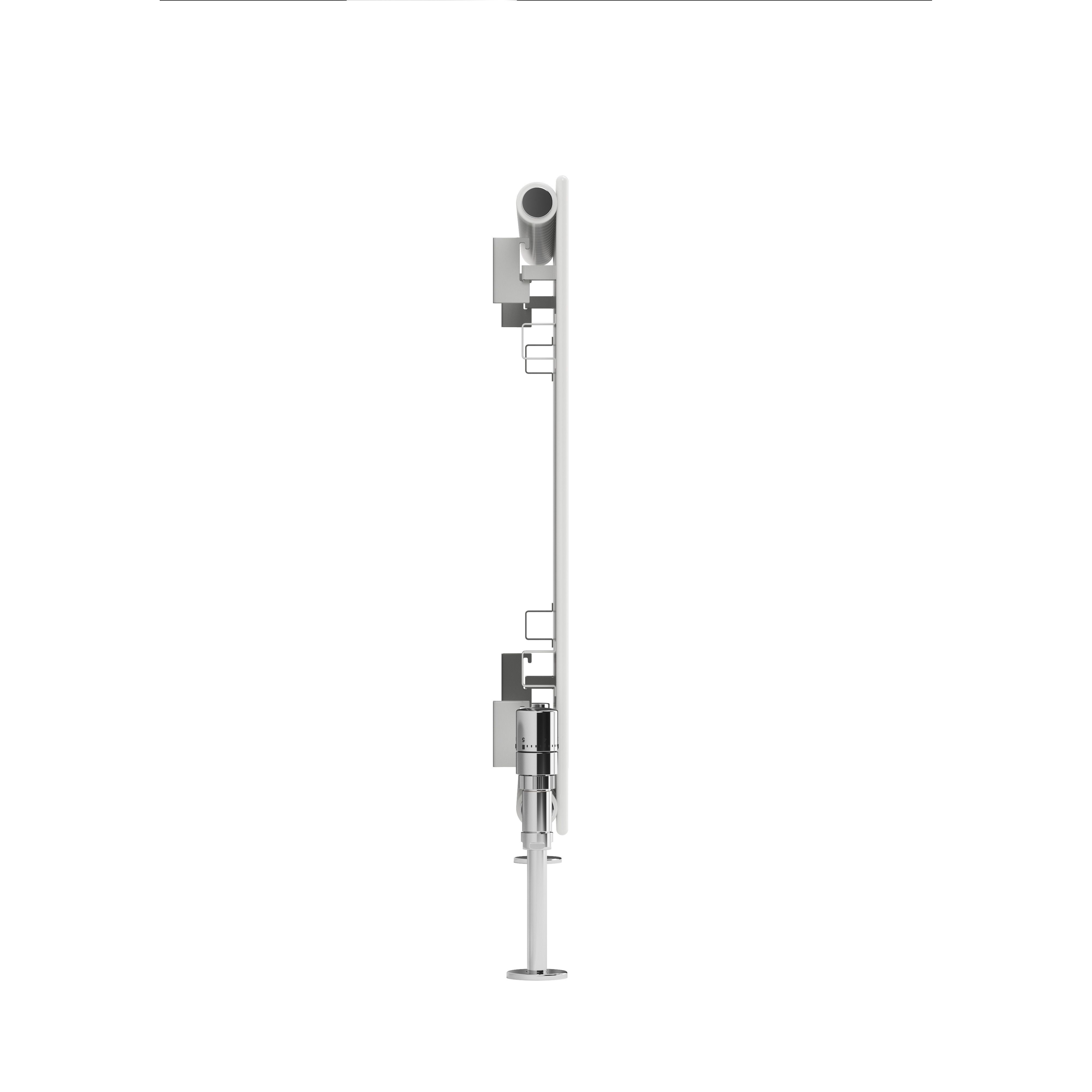 Terma Forte White Hydronic Horizontal or vertical Designer 2939BTU Radiator, (W)1254mm x (H)600mm