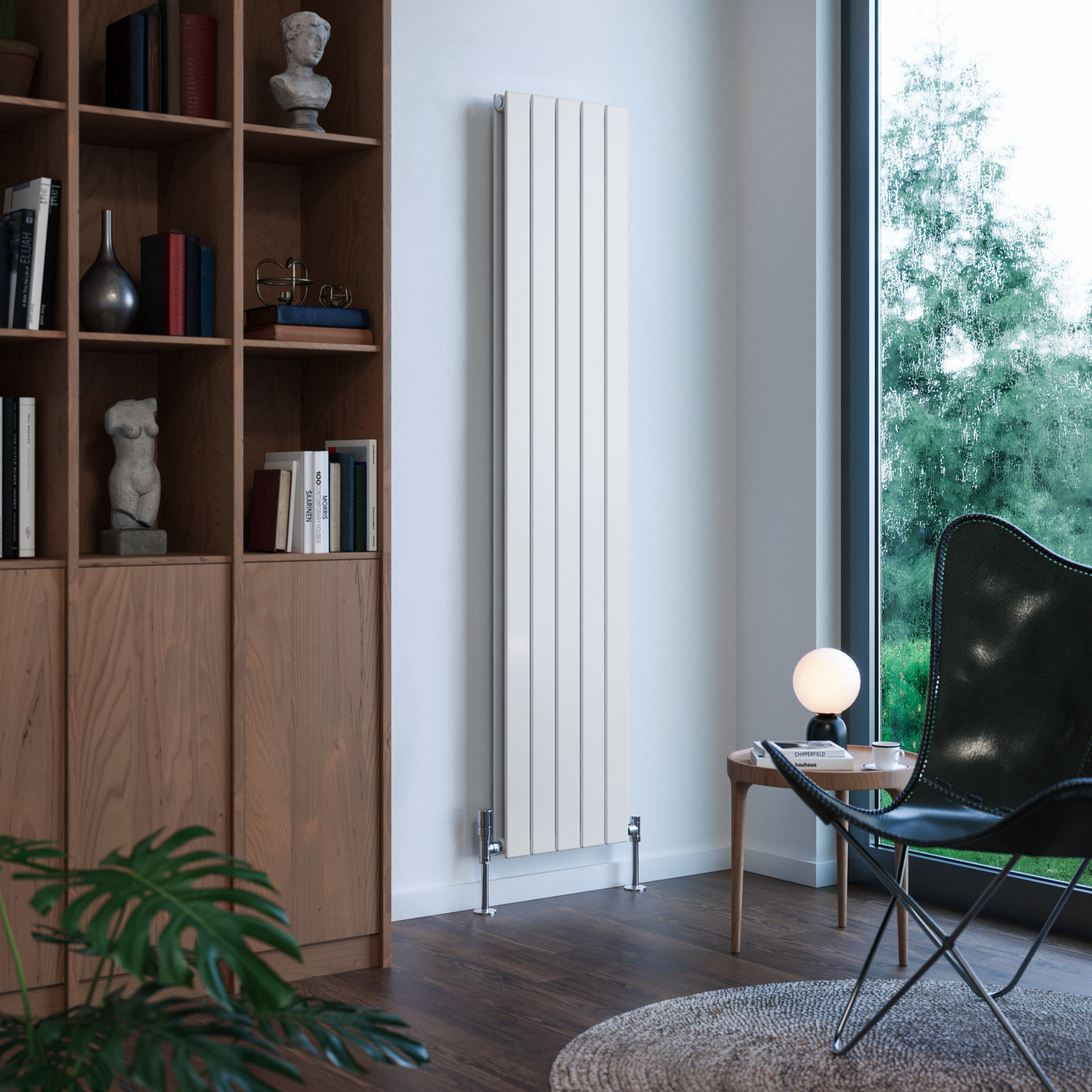 Terma Forte White Hydronic Horizontal or vertical Designer 3471BTU Radiator, (W)366mm x (H)1800mm