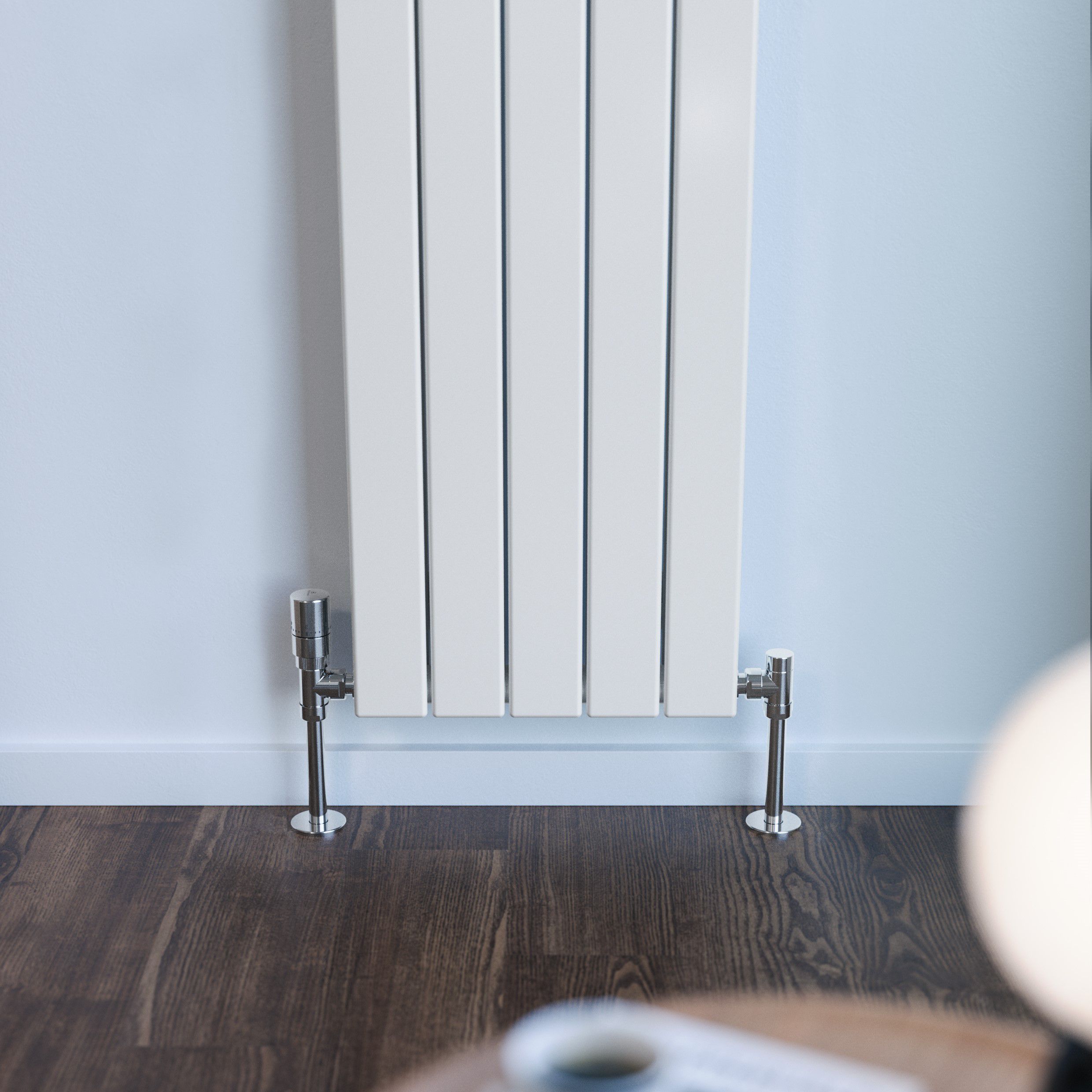 Terma Forte White Hydronic Horizontal or vertical Designer 3471BTU Radiator, (W)366mm x (H)1800mm