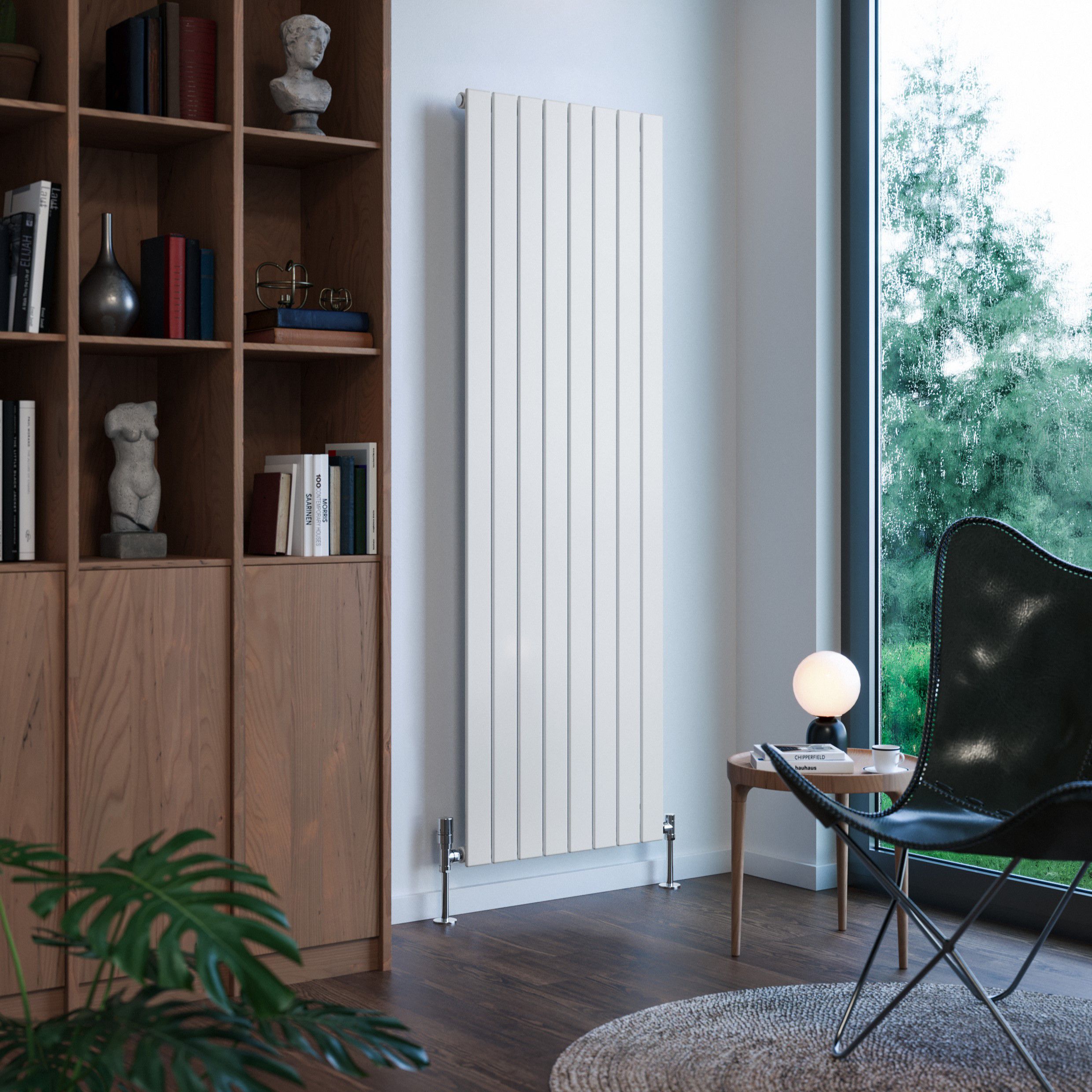 Terma Forte White Hydronic Horizontal or vertical Designer 3560BTU Radiator, (W)588mm x (H)1800mm
