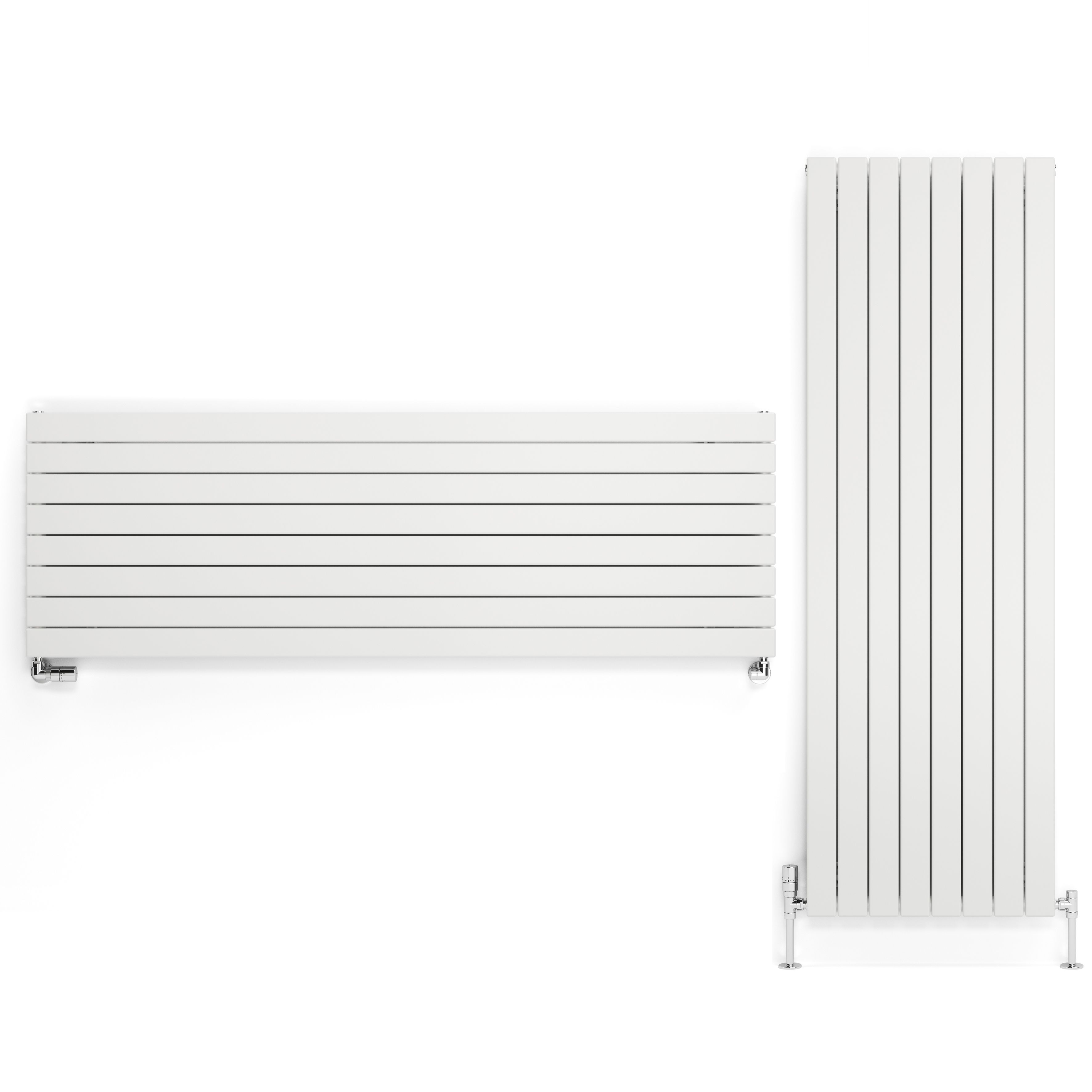 Terma Forte White Hydronic Horizontal or vertical Designer 3560BTU Radiator, (W)588mm x (H)1800mm