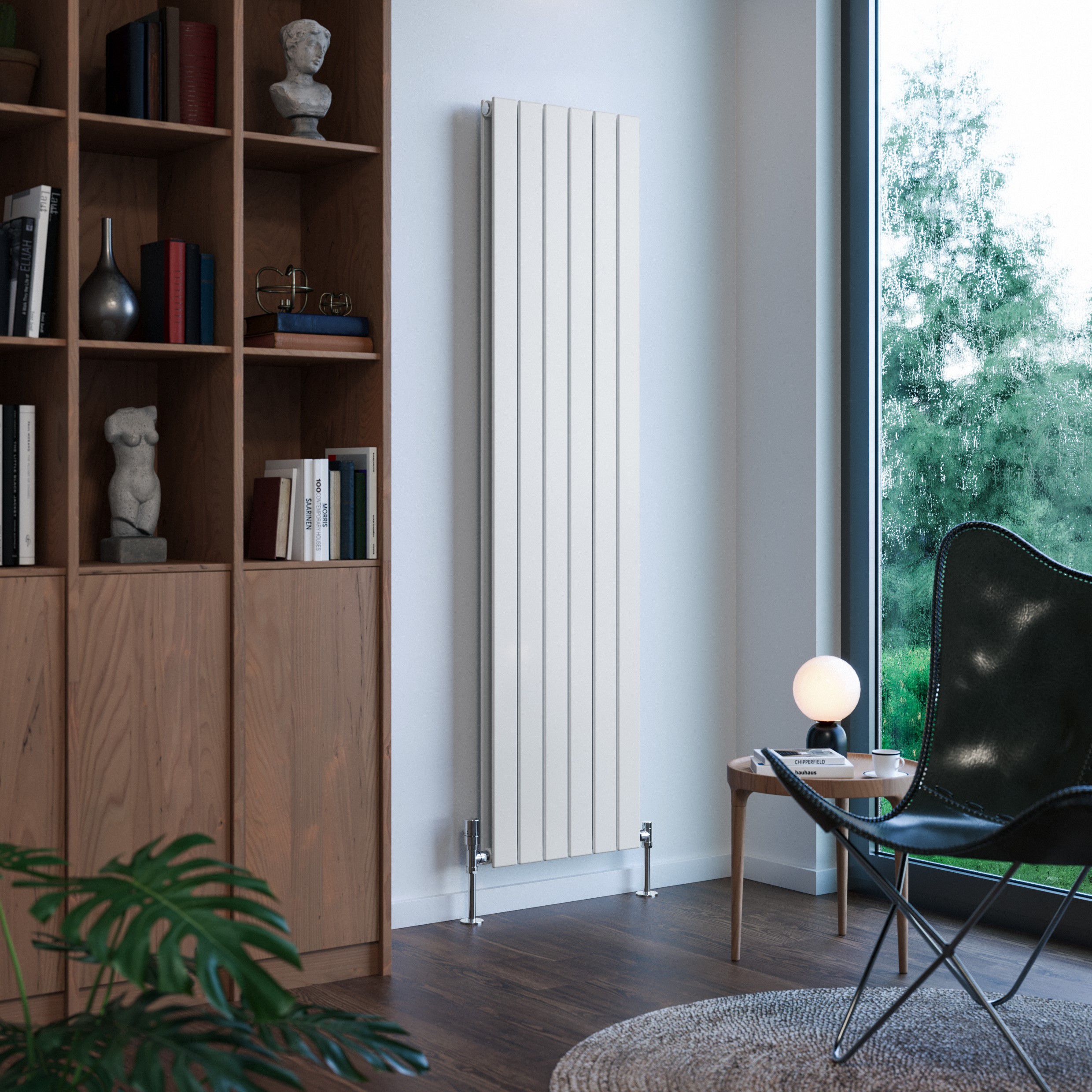 Terma Forte White Hydronic Horizontal or vertical Designer 4167BTU Radiator, (W)440mm x (H)1800mm