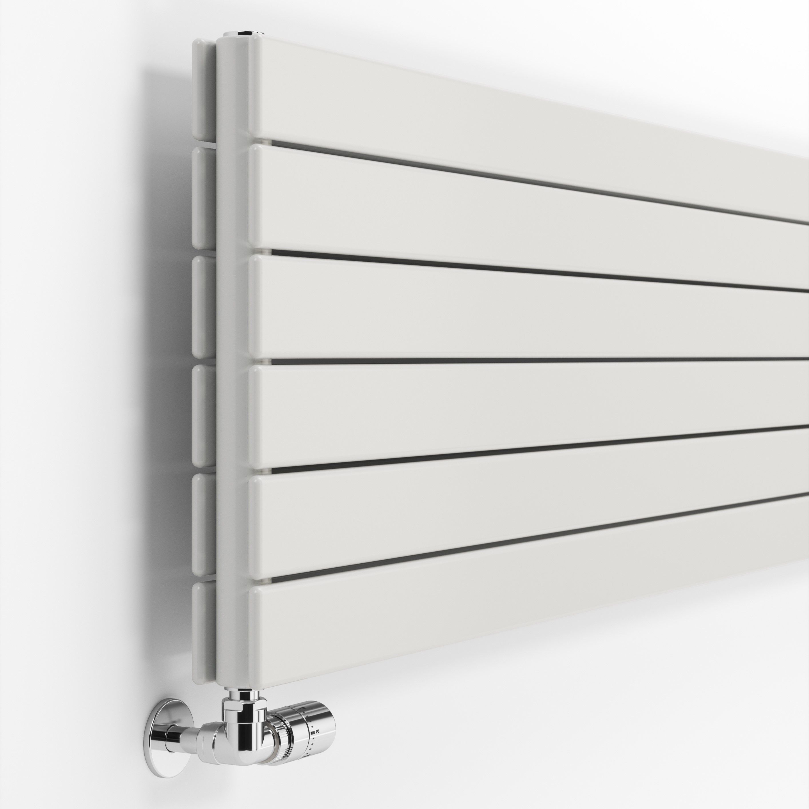 Terma Forte White Hydronic Horizontal or vertical Designer 4167BTU Radiator, (W)440mm x (H)1800mm