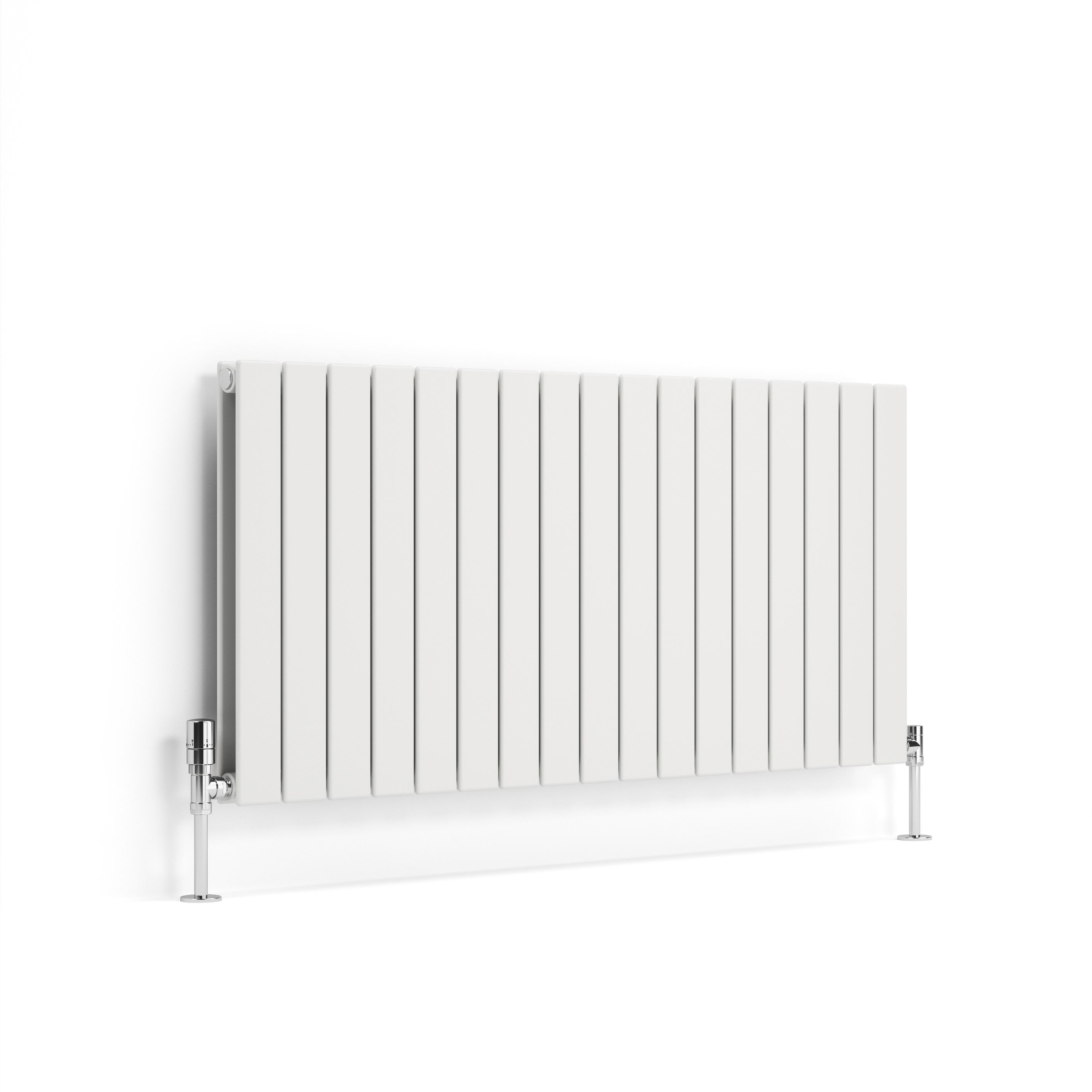 Terma Forte White Hydronic Horizontal or vertical Designer 4488BTU Radiator, (W)1254mm x (H)600mm