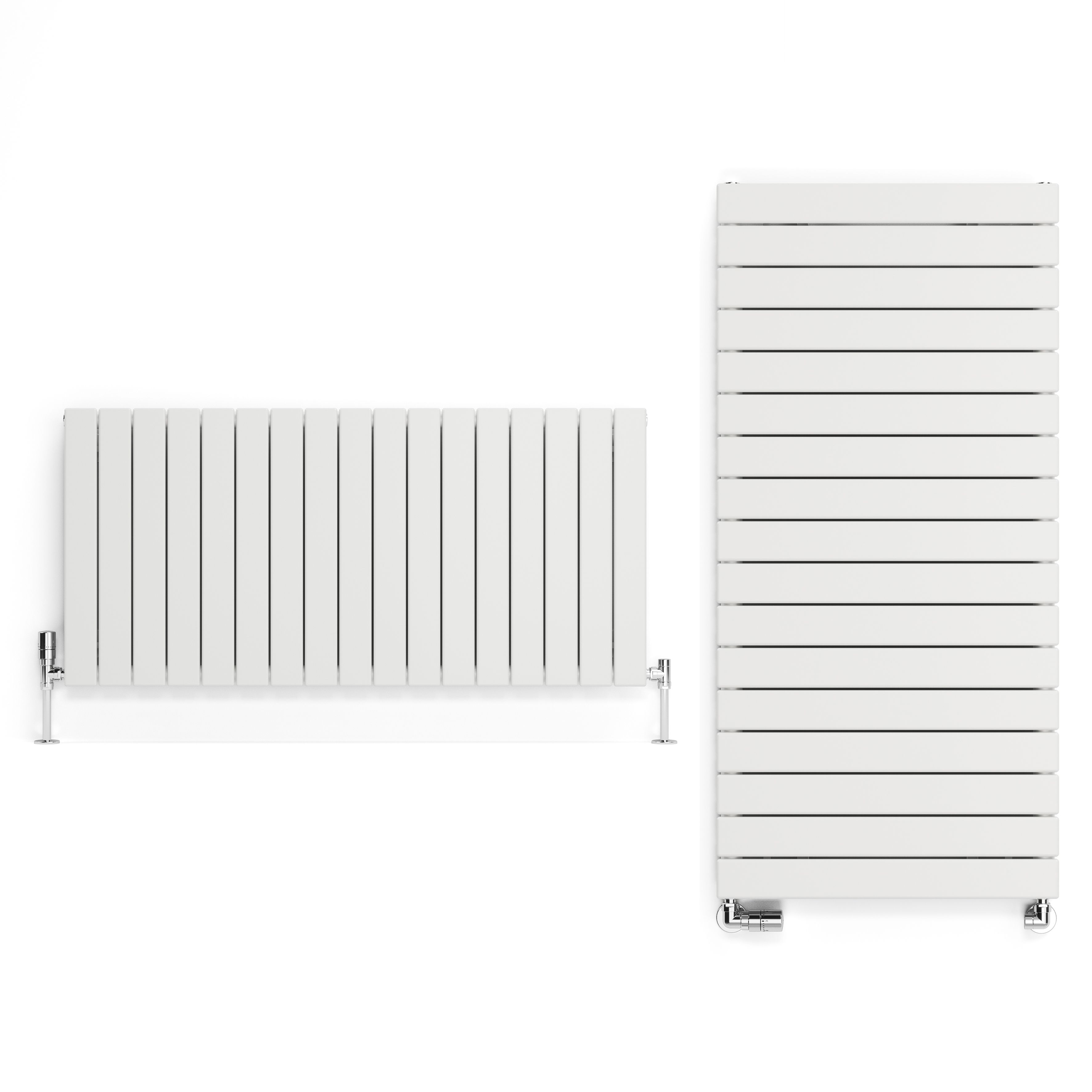 Terma Forte White Hydronic Horizontal or vertical Designer 4488BTU Radiator, (W)1254mm x (H)600mm