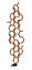 Terma Hex Bright copper Vertical Designer Radiator, (W)573mm x (H)1700mm