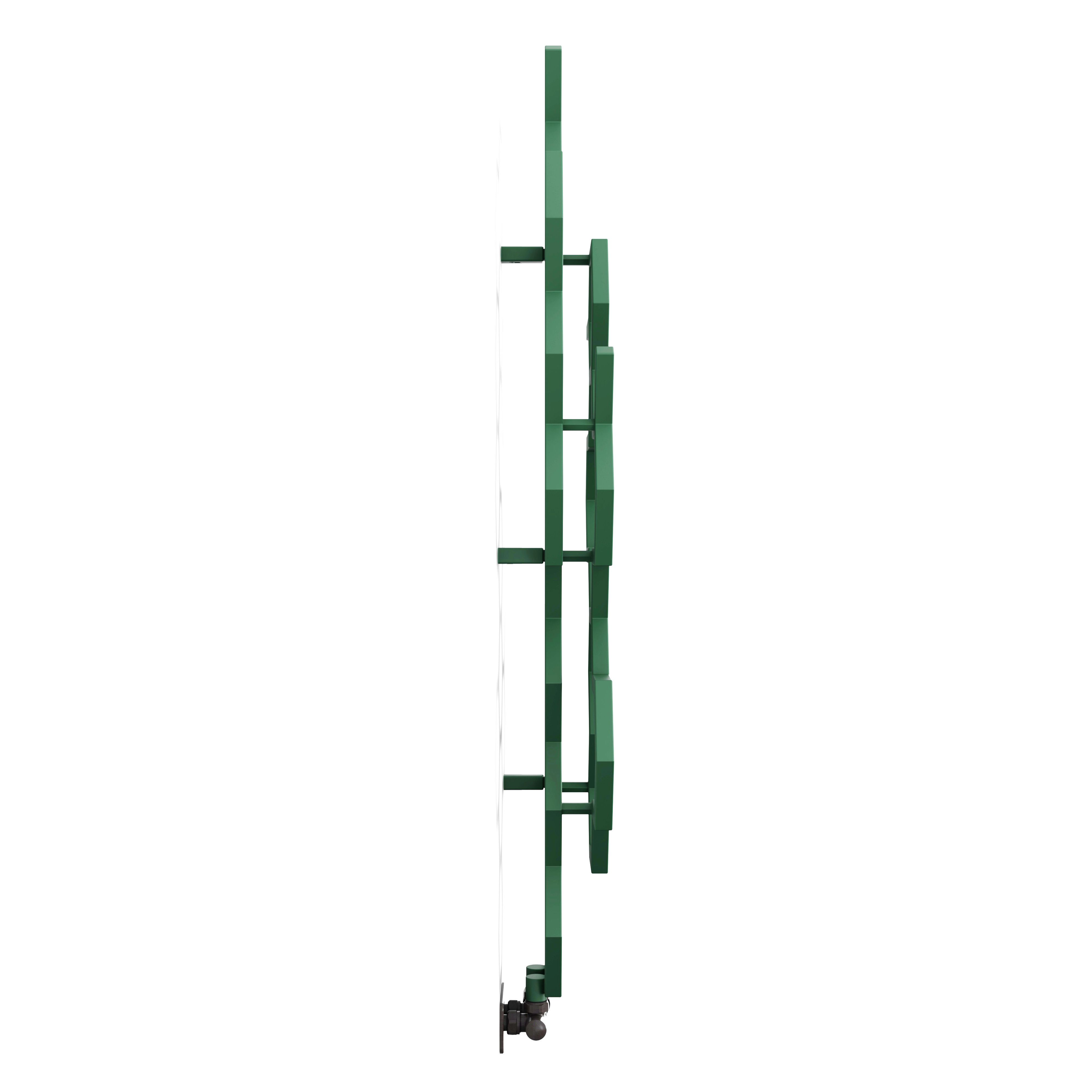 Terma Hex Green Hydronic Vertical Designer 1180BTU Radiator, (W)486mm x (H)1220mm