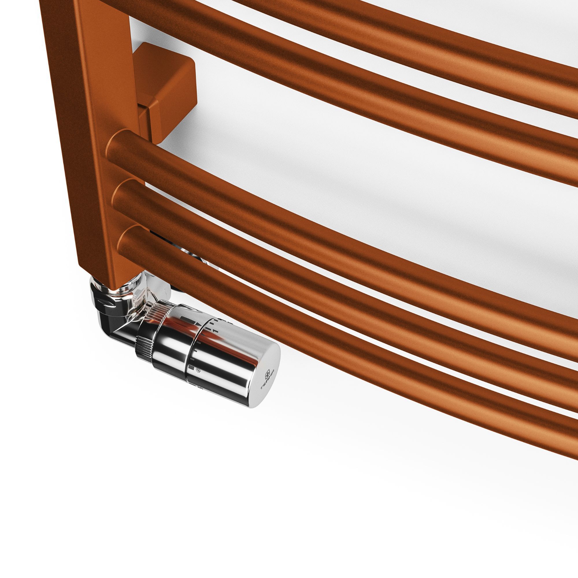 Terma Jade Copper Gas Flat Towel warmer (W)400mm x (H)753mm
