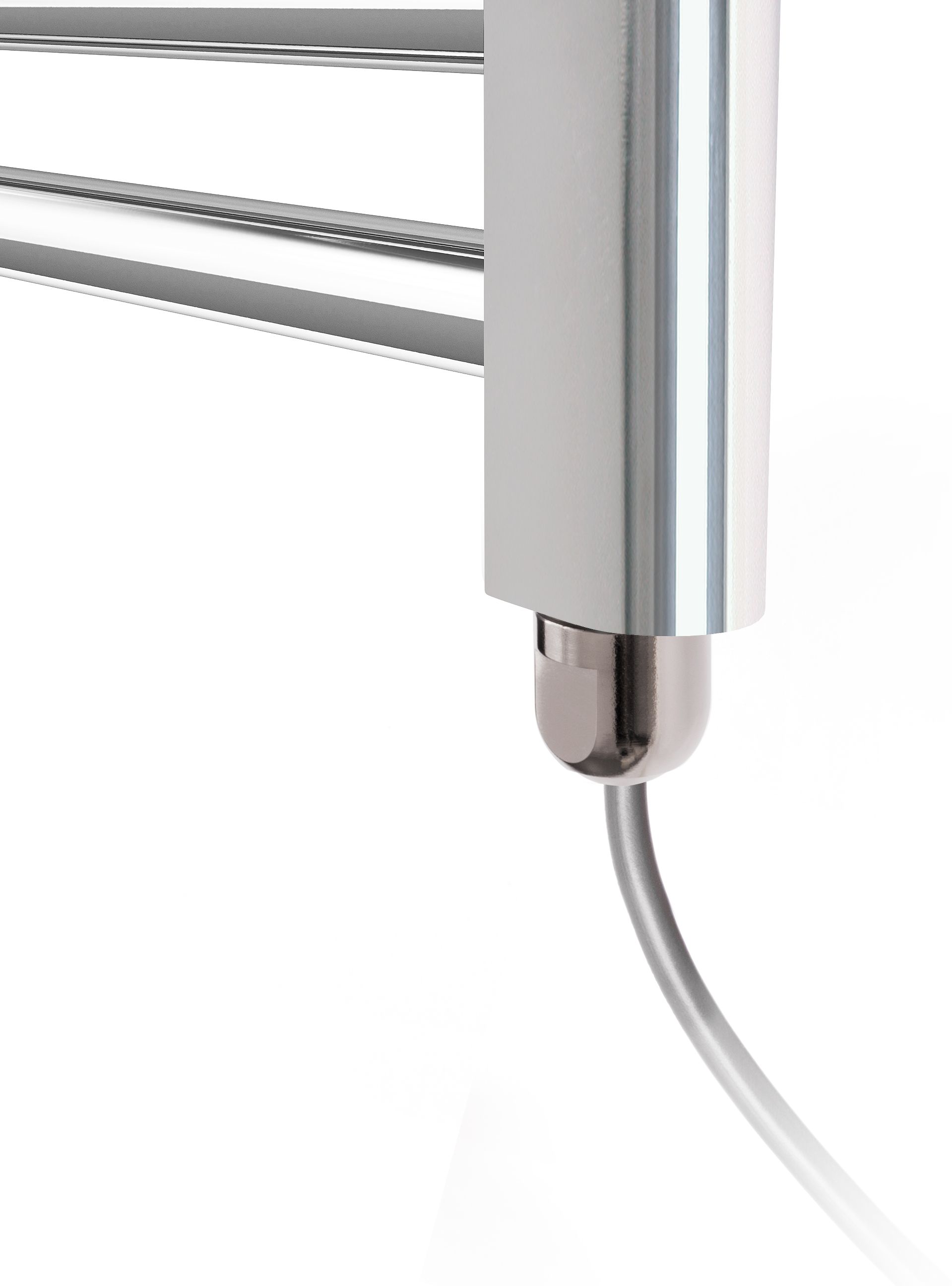 Terma Leo Chrome effect Towel warmer (W)400mm x (H)600mm